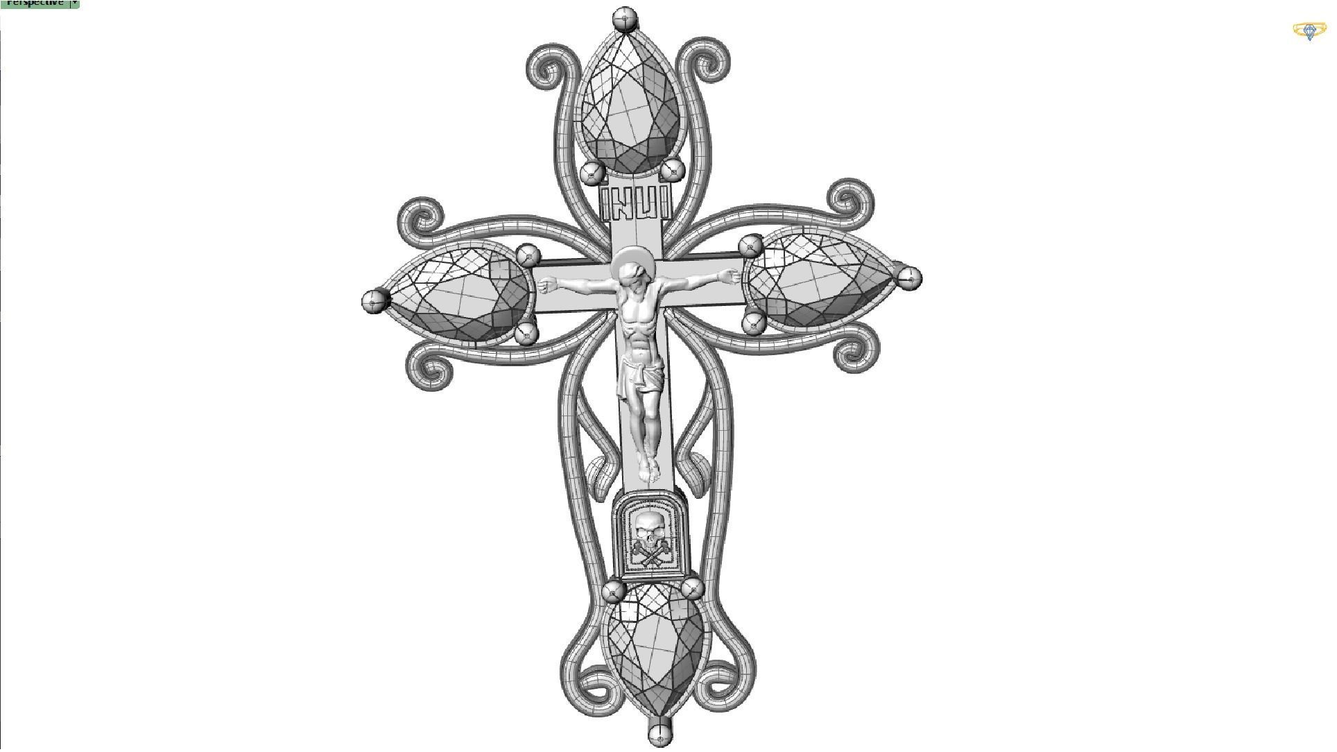 Orthodox cross cnc model or   3D print model_1
