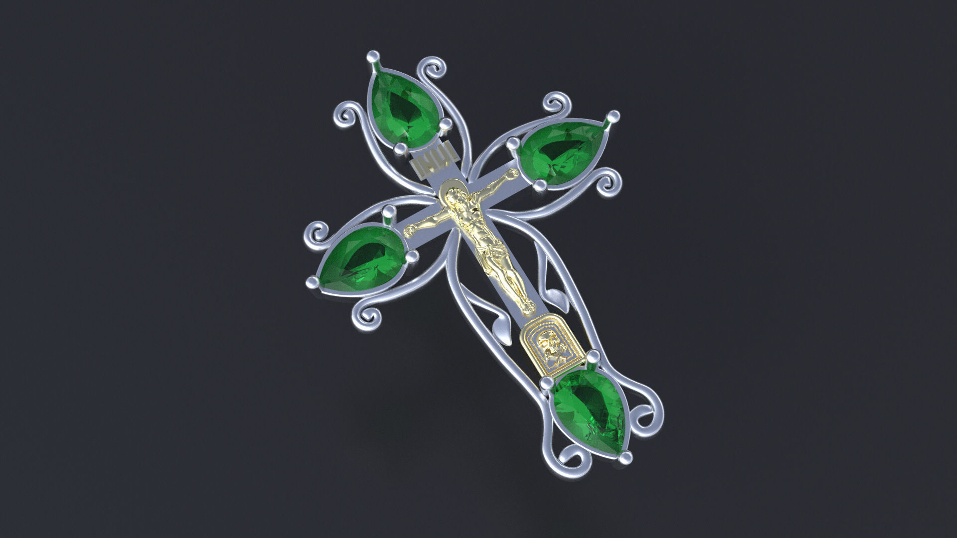 Orthodox cross cnc model or   3D print model_9