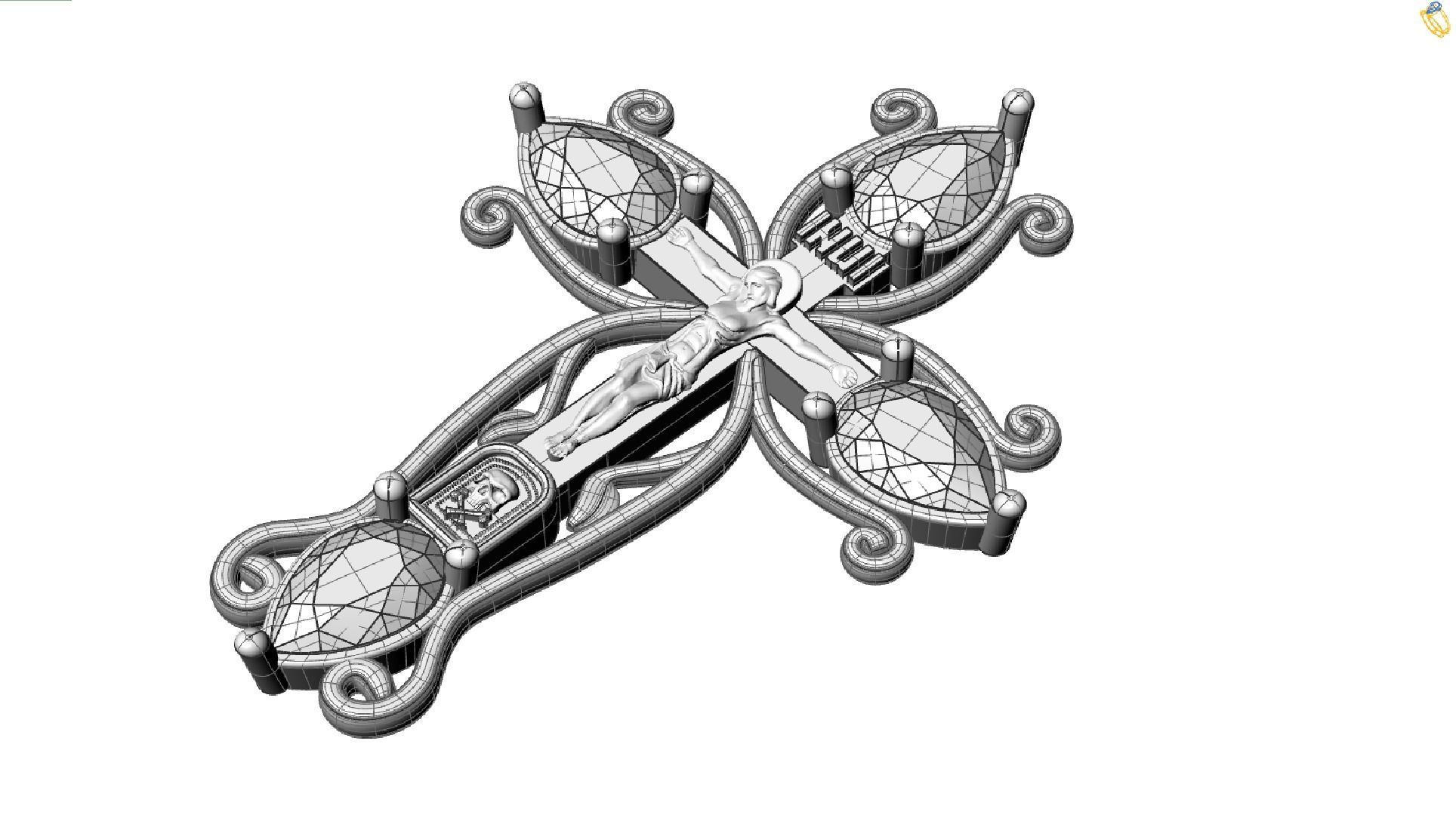 Orthodox cross cnc model or   3D print model_2
