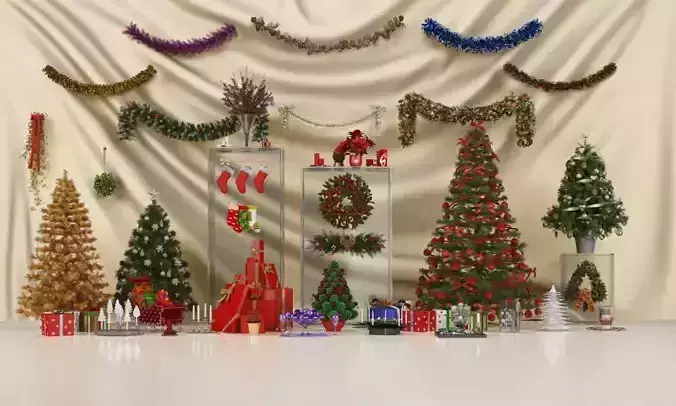 Archmodels vol 88 - Christmas Decorations Collection 3D model
