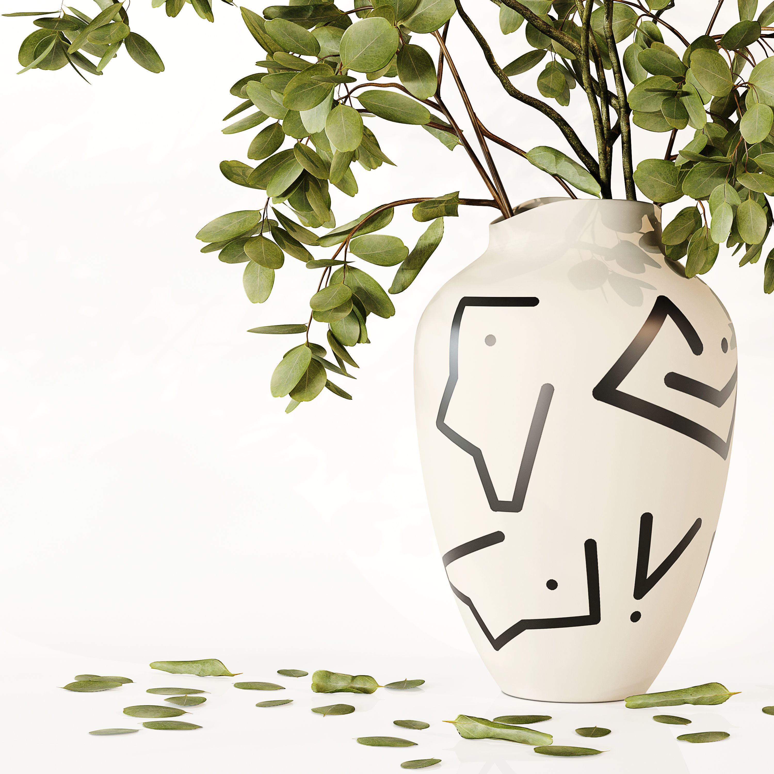 Eucalyptus Plant 3D model_2