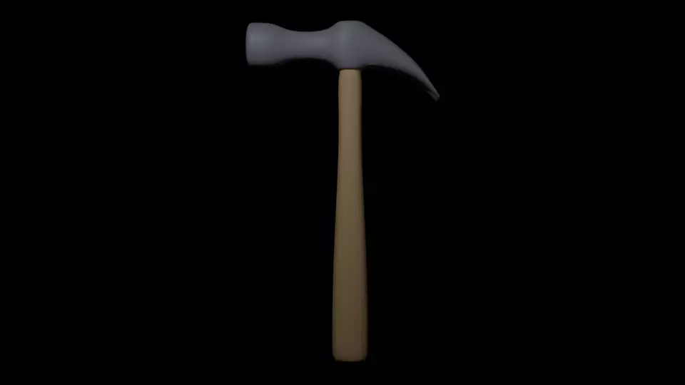Hammer axe 3D model_0