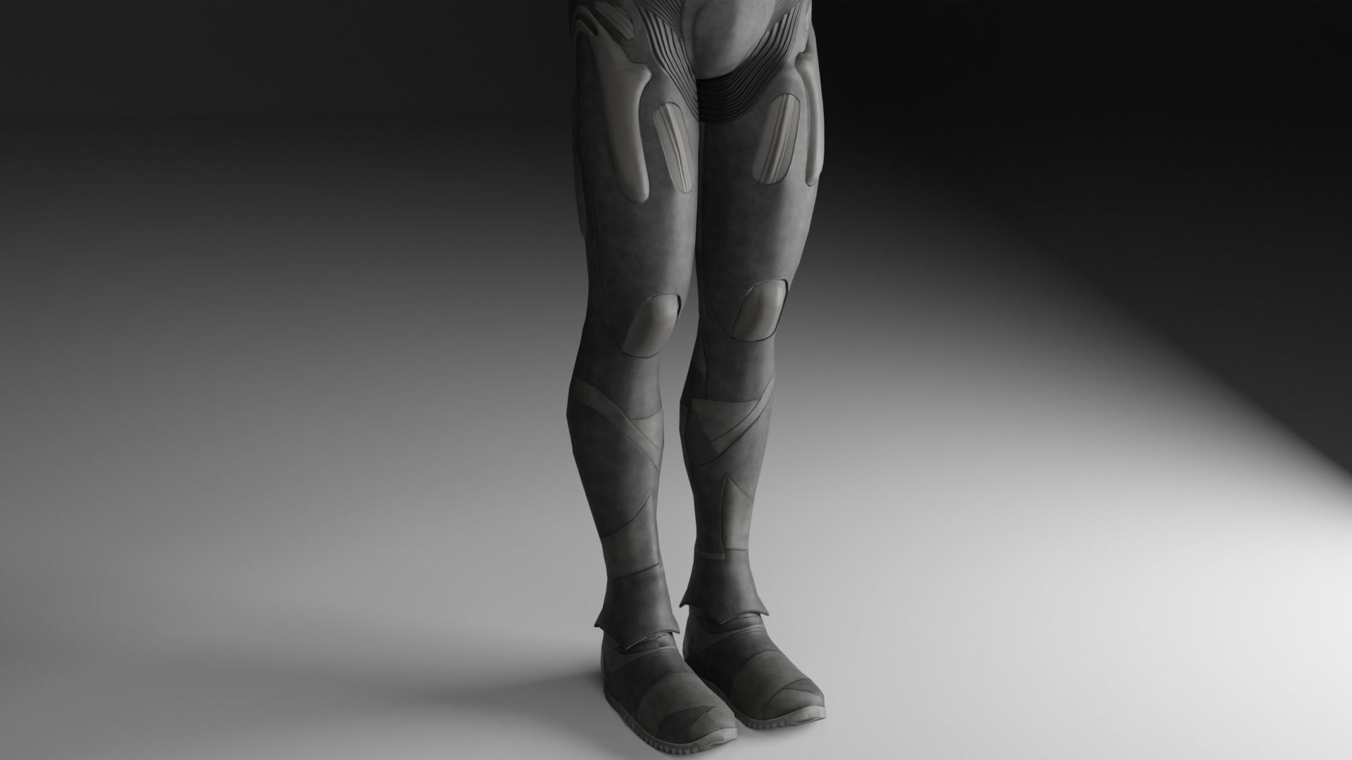 Lowpoly scifi space suit stillsuit character Low-poly 3D model_10