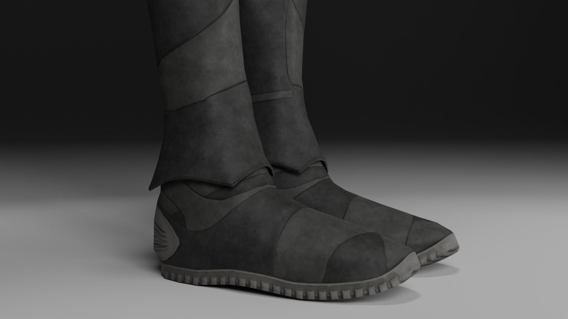 Lowpoly scifi space suit stillsuit character Low-poly 3D model_7