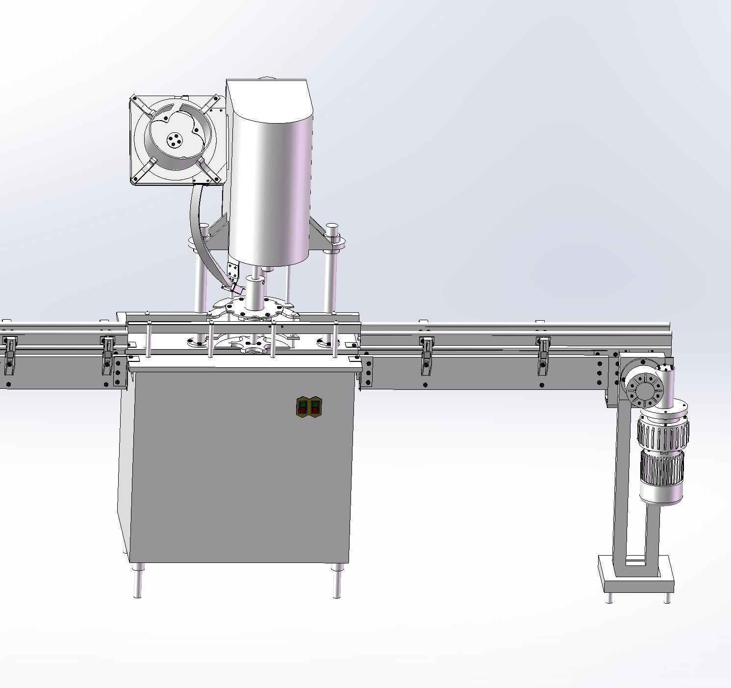 Liquid filling machine assembly line 3D model_15