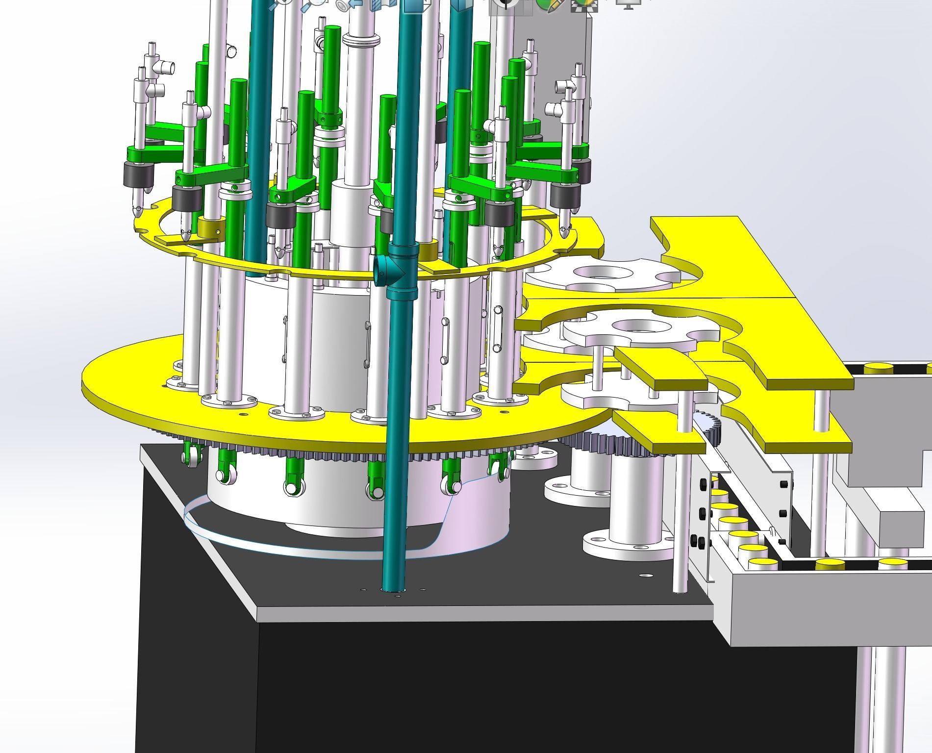 Liquid filling machine assembly line 3D model_8