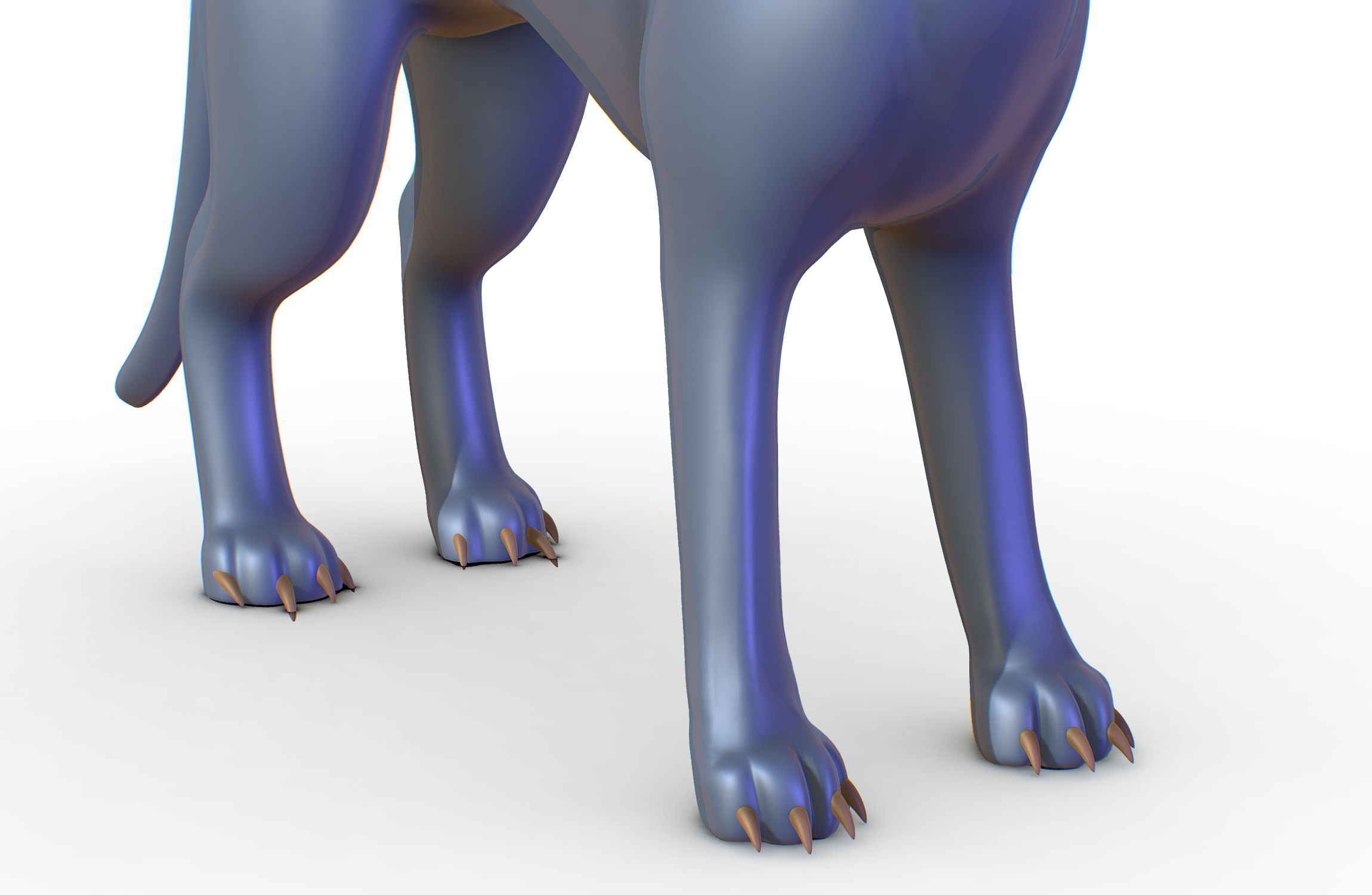 High Poly Realistic Cat Ravenous Serval 3D model_13