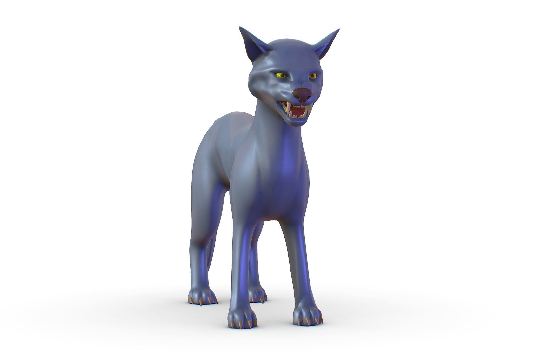 High Poly Realistic Cat Ravenous Serval 3D model_2