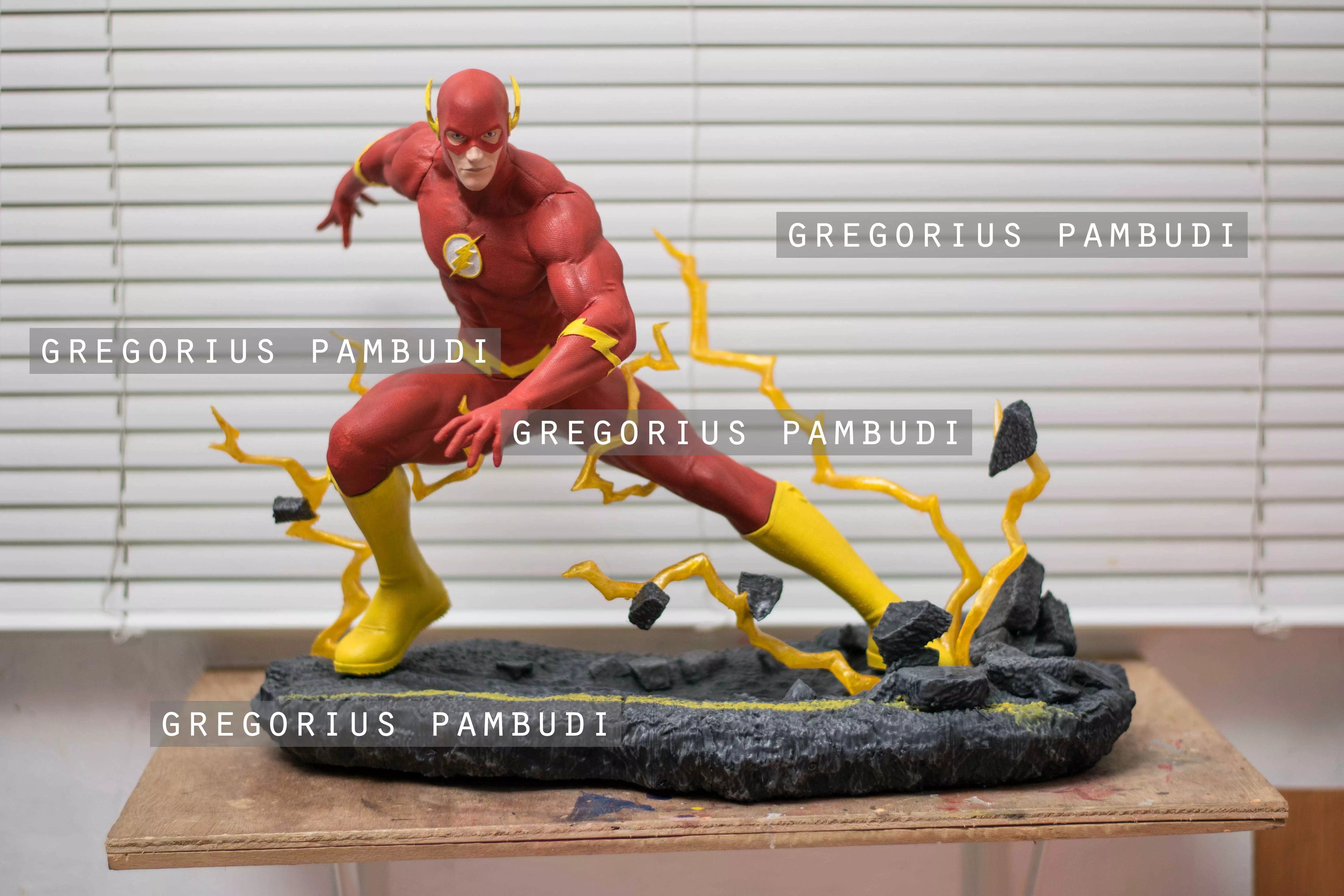 The Flash Fan Art Statue 3d Printable 3D print model