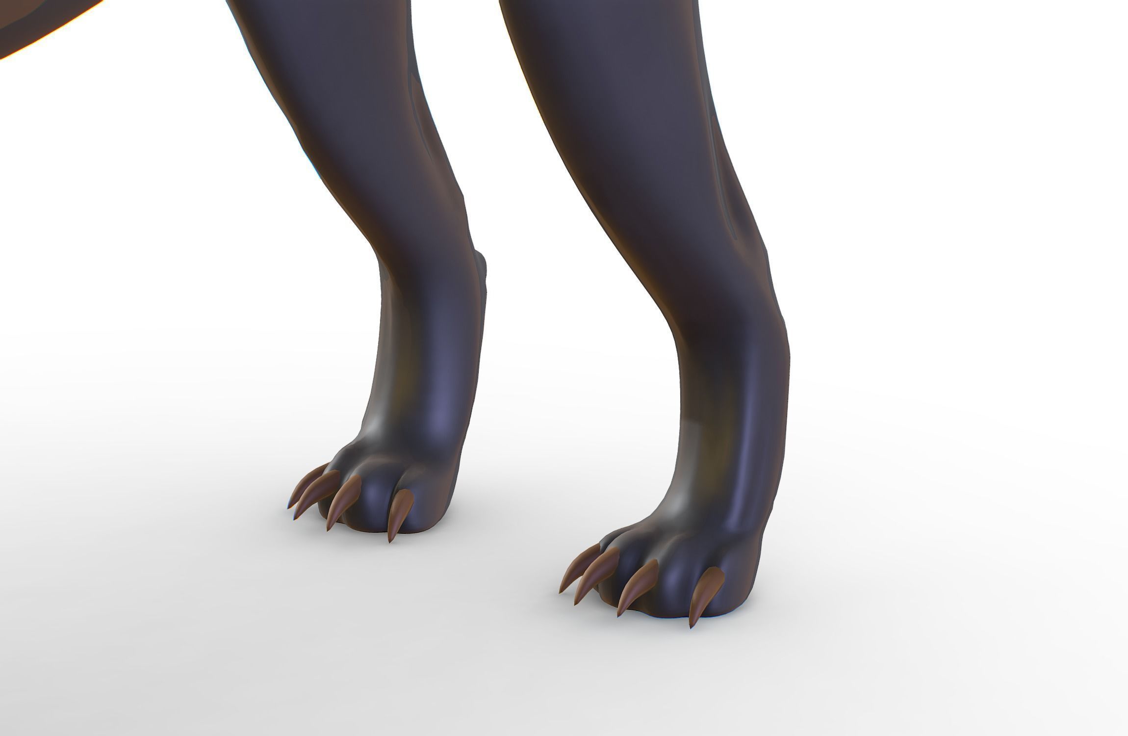 High Poly Monster Three Headed Cerberus Dog 3D Model 3D model_12