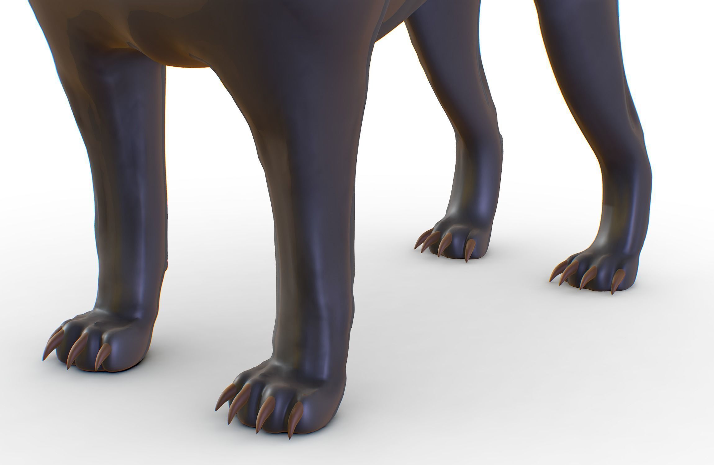 High Poly Monster Three Headed Cerberus Dog 3D Model 3D model_20
