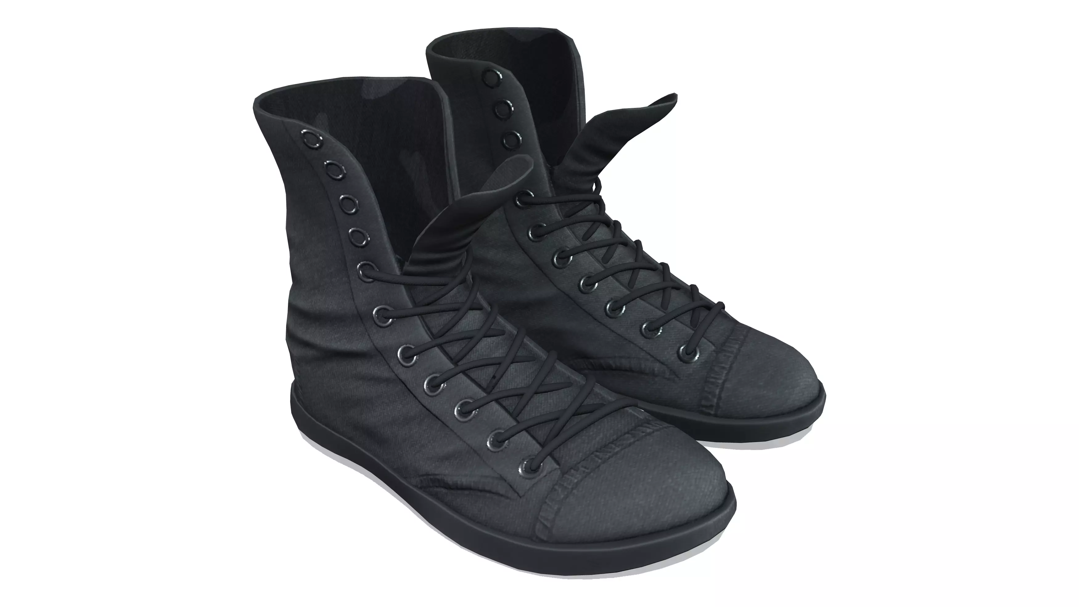 Urban Boots Low-poly 3D model