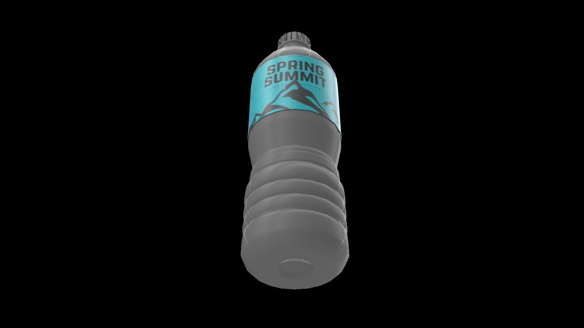 Water Bottle M2 Low-poly 3D model_3