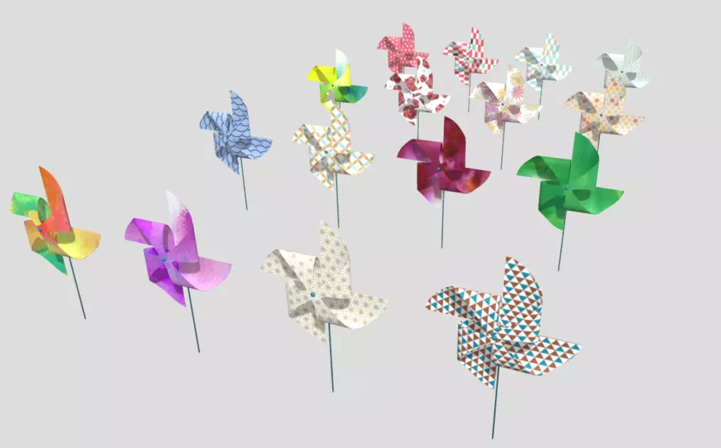 Kazaguruma-Traditional Japanese Toys- 3D model_0