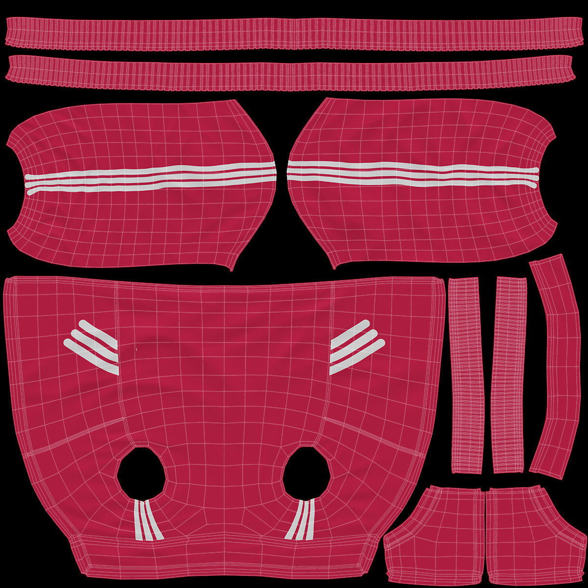 Cartoon  Moto Girl Rigged 3D model_47