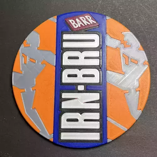 Irn Bru Coaster 3D print model