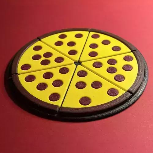 Pizza Coaster 3D print model