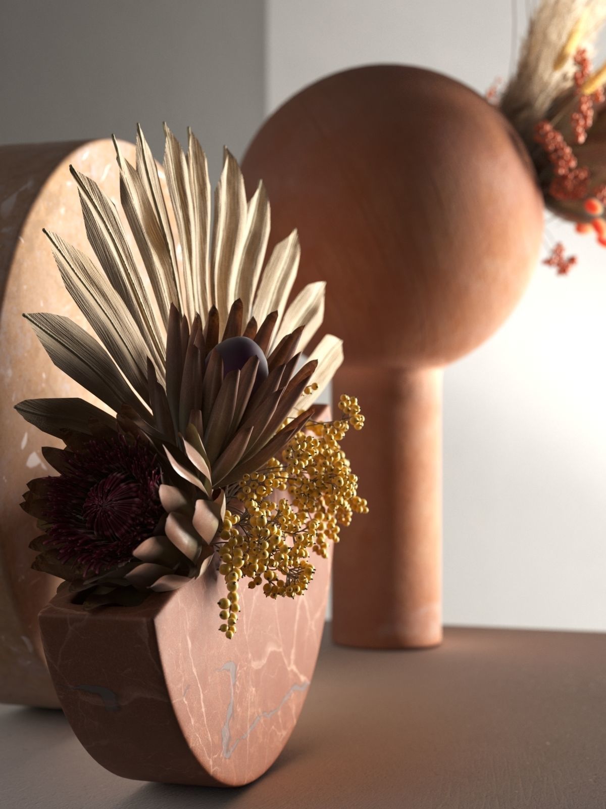 Vase Set 94 3D model_2