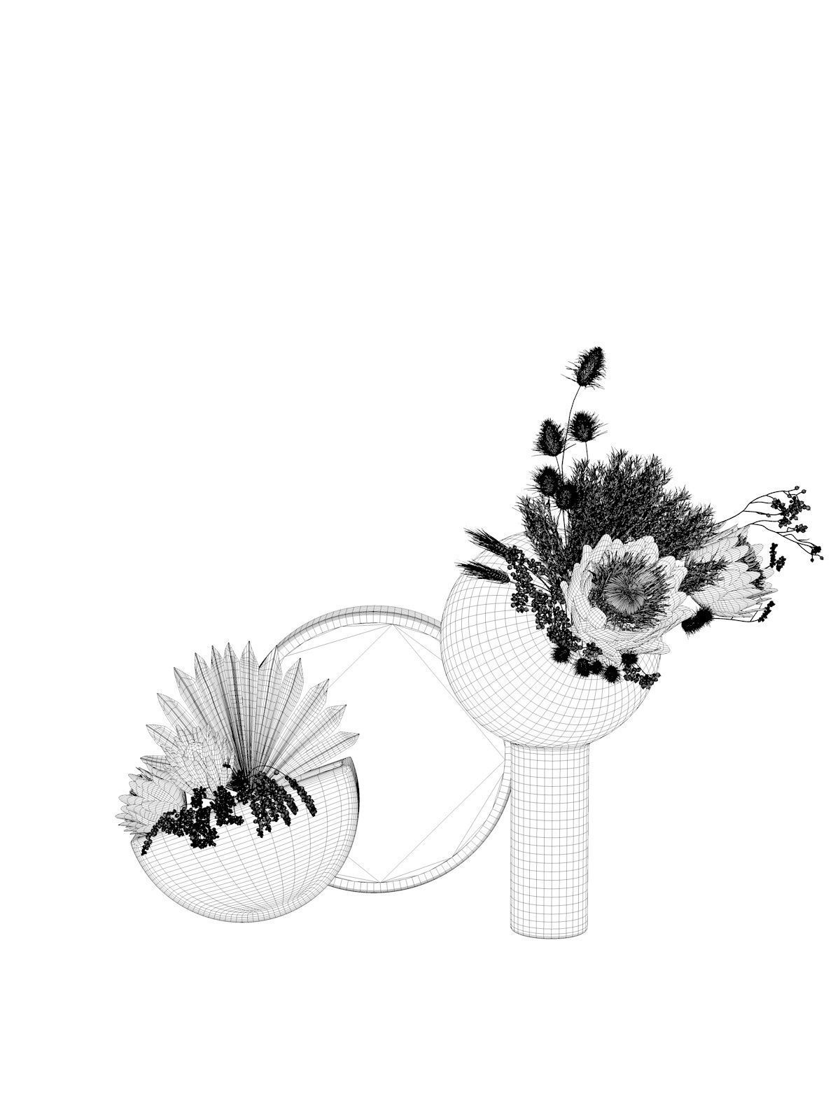 Vase Set 94 3D model_4