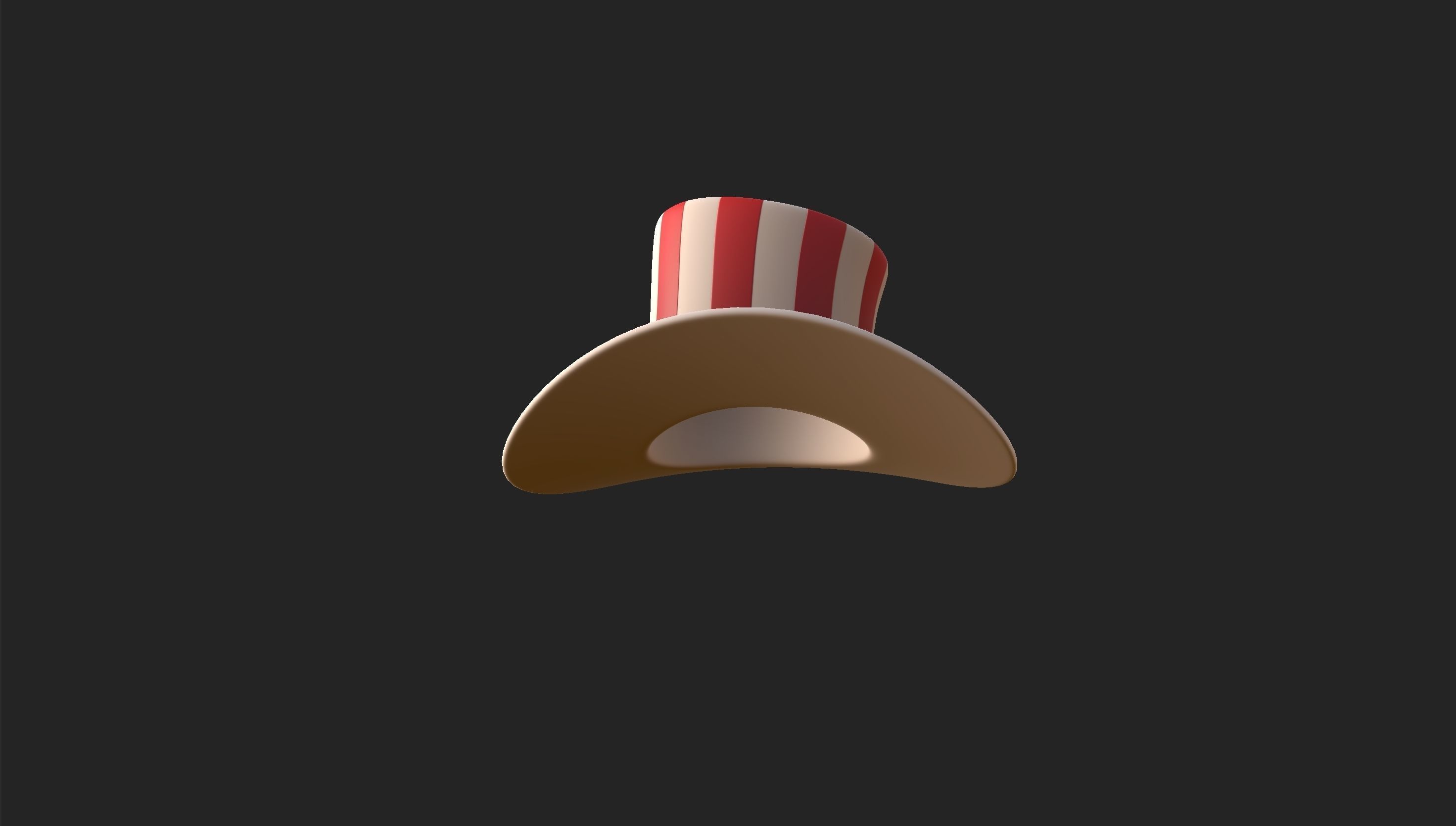 Hat008 Uncle Sam Hat 3D model_8