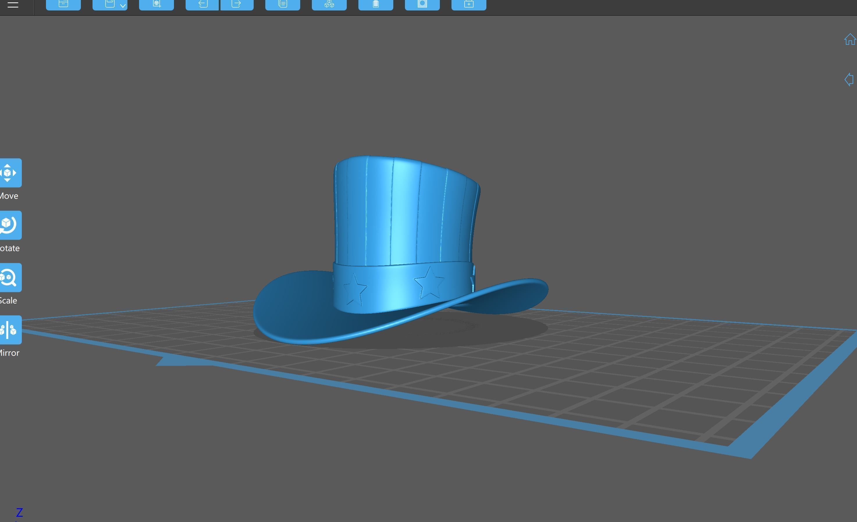 Hat008 Uncle Sam Hat 3D model_27