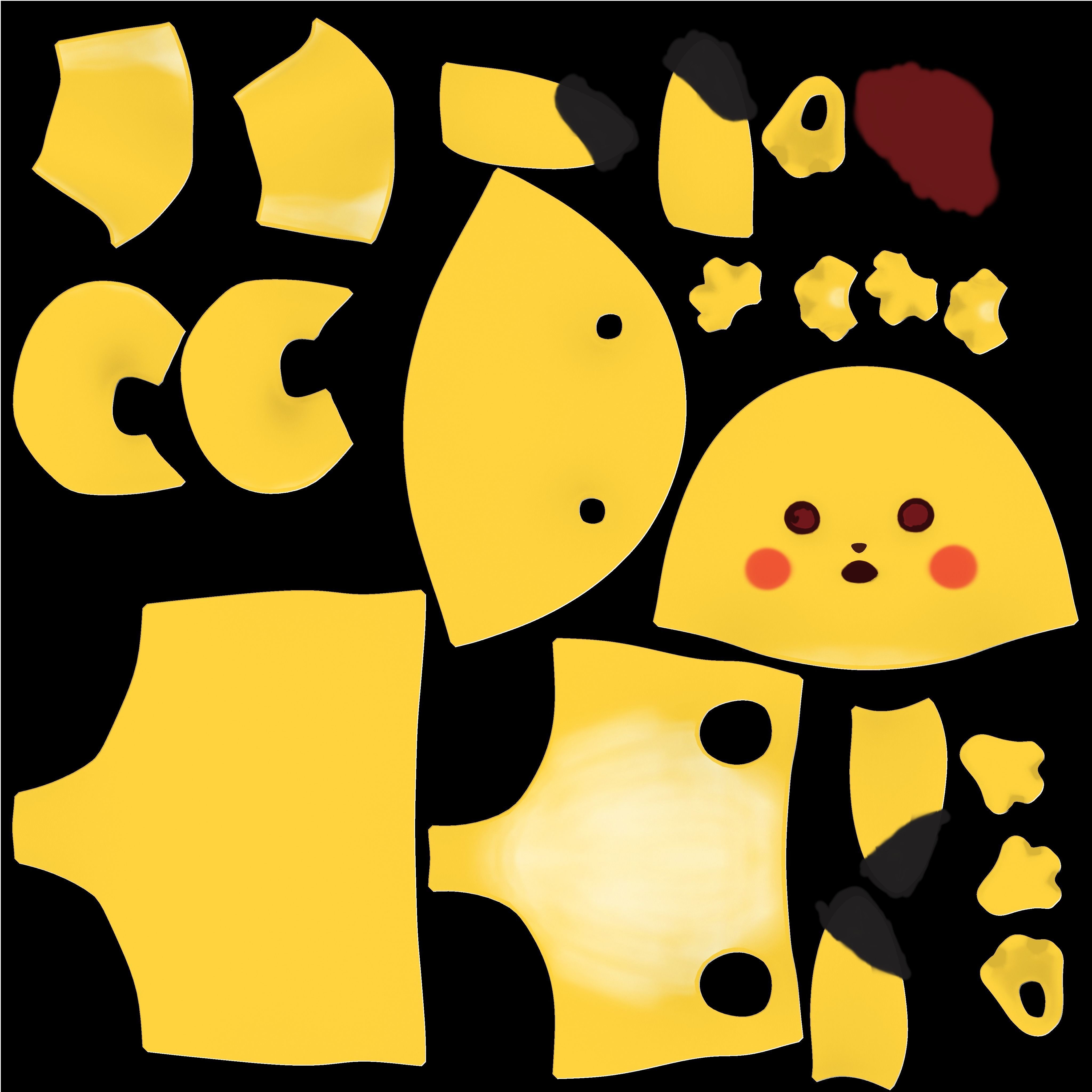 pikachu kungfu 3D model_7