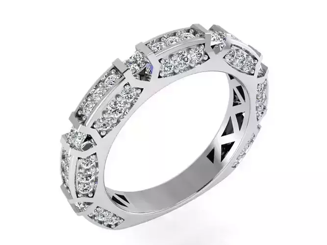 Gallant round diamond ring 3235 3D print model