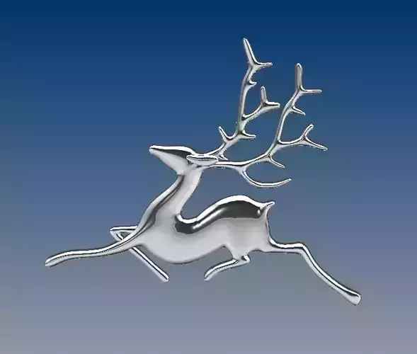 Necklece Element Christmas deer  3D print model