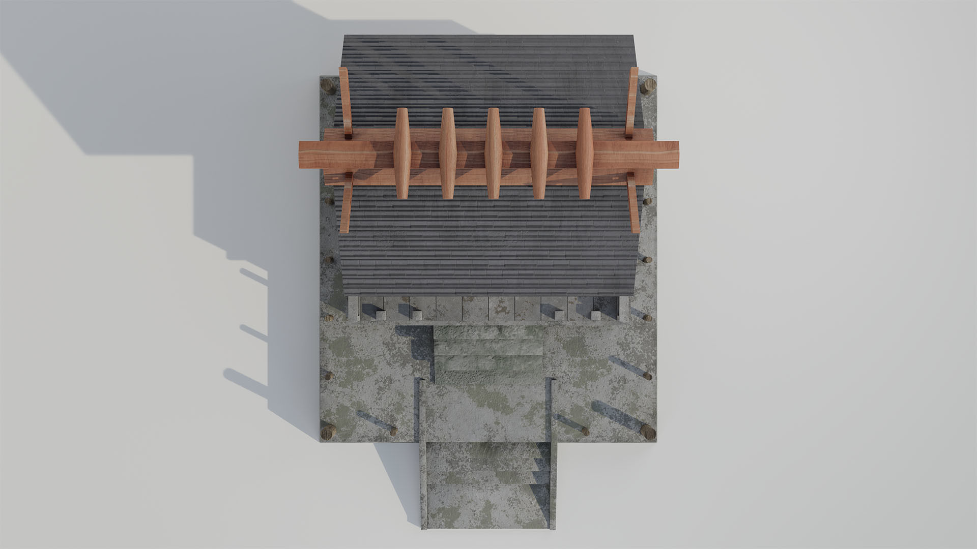 Japanese Temple - Game Ready - PBR Low-poly 3D model_2