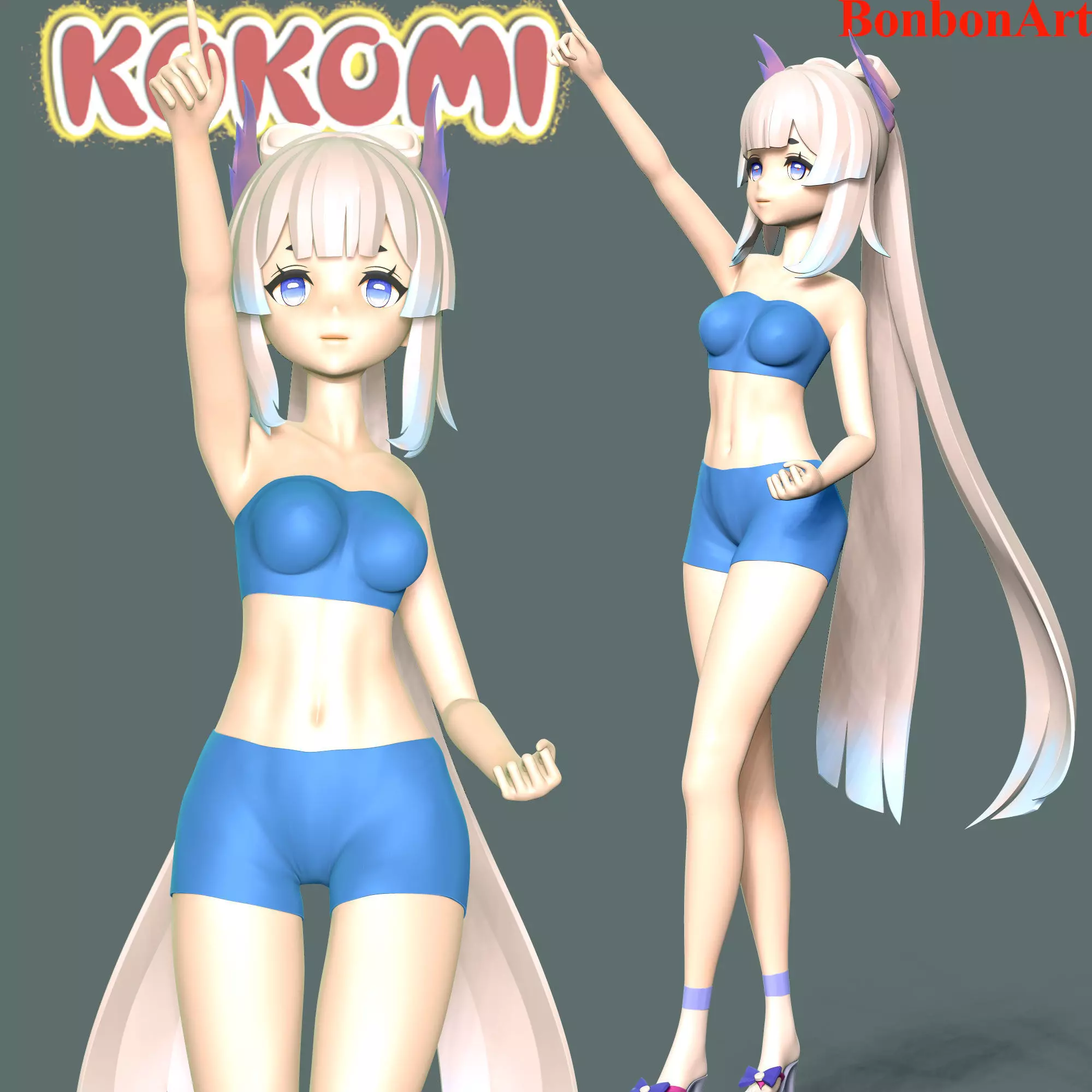 Kokomi - Genshin Impact 3D print model_0