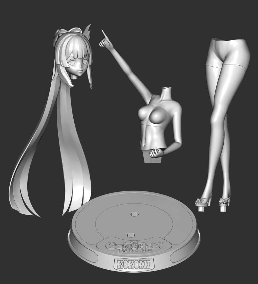 Kokomi - Genshin Impact 3D print model_27