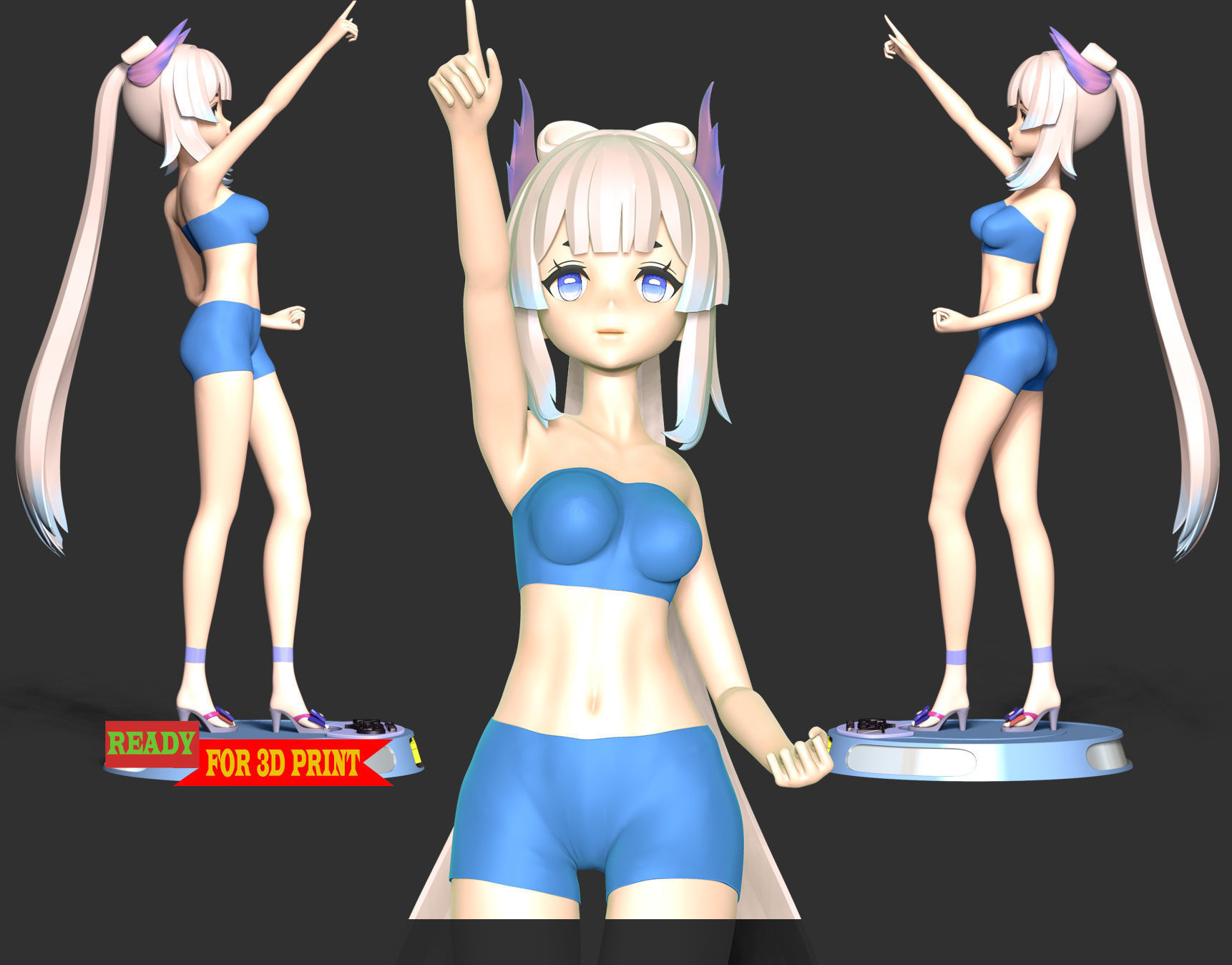 Kokomi - Genshin Impact 3D print model_3