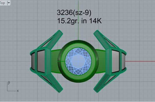 Engraved Band Ring  3236 3D print model  3D print model_4