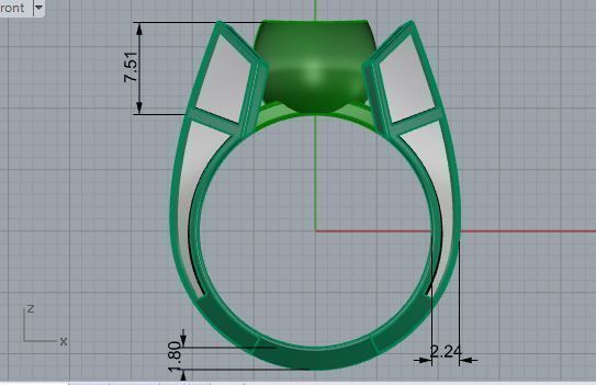Engraved Band Ring  3236 3D print model  3D print model_5
