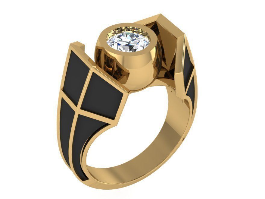 Engraved Band Ring  3236 3D print model  3D print model_1