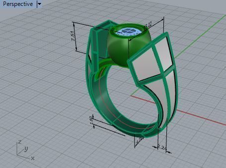 Engraved Band Ring  3236 3D print model  3D print model_7