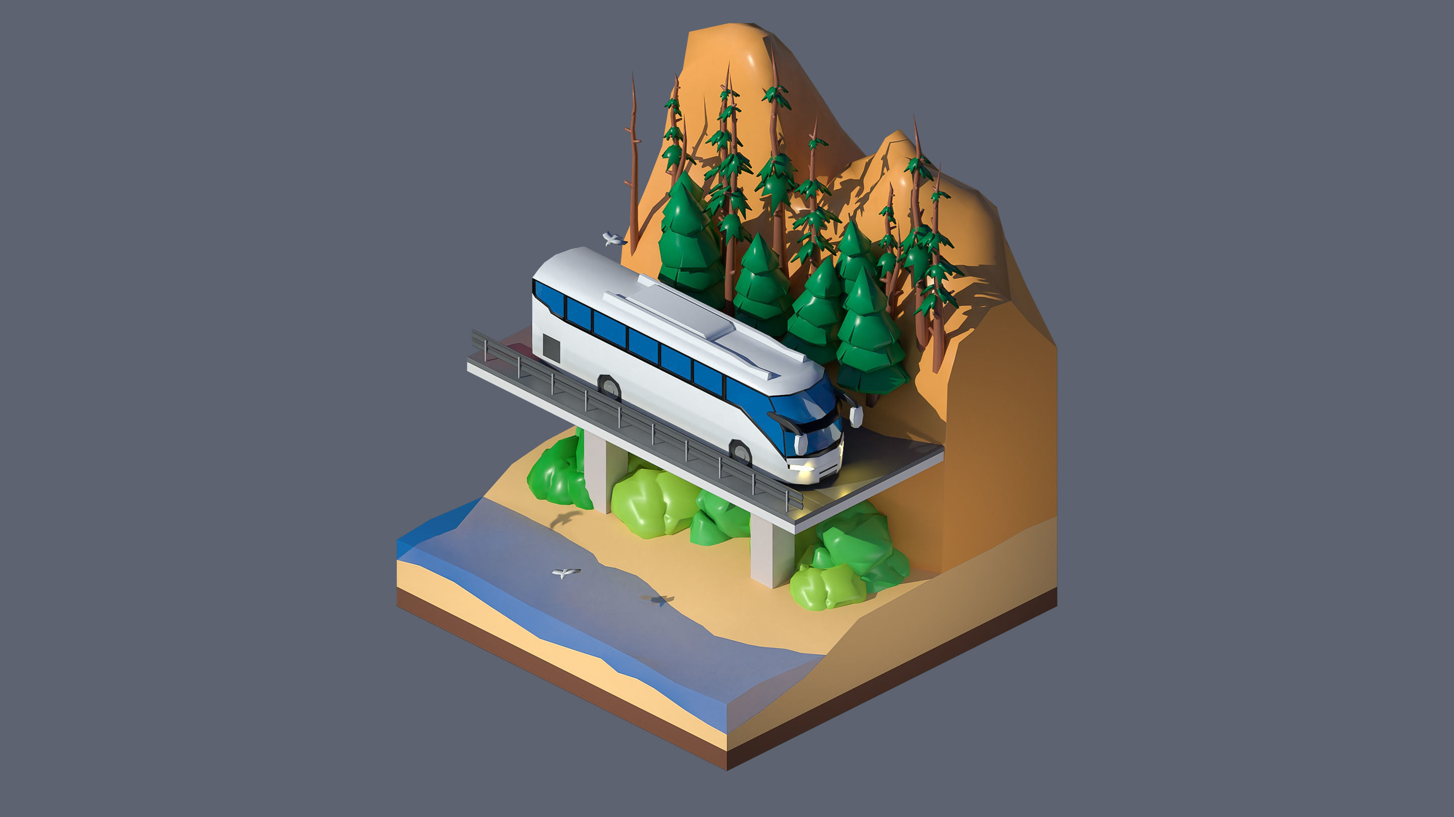 Worlds Casual Low-poly 3D model_97
