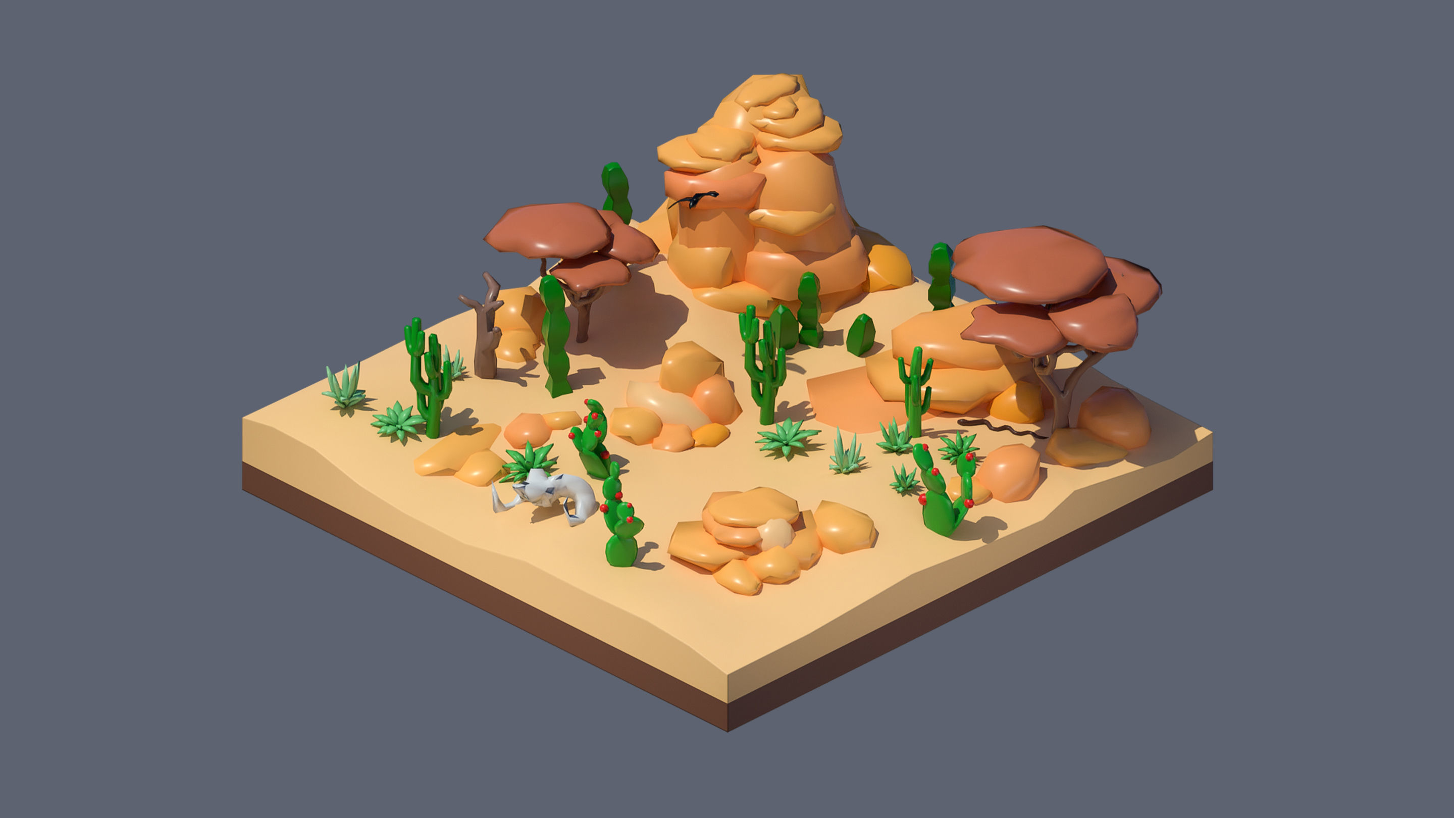 Worlds Casual Low-poly 3D model_87