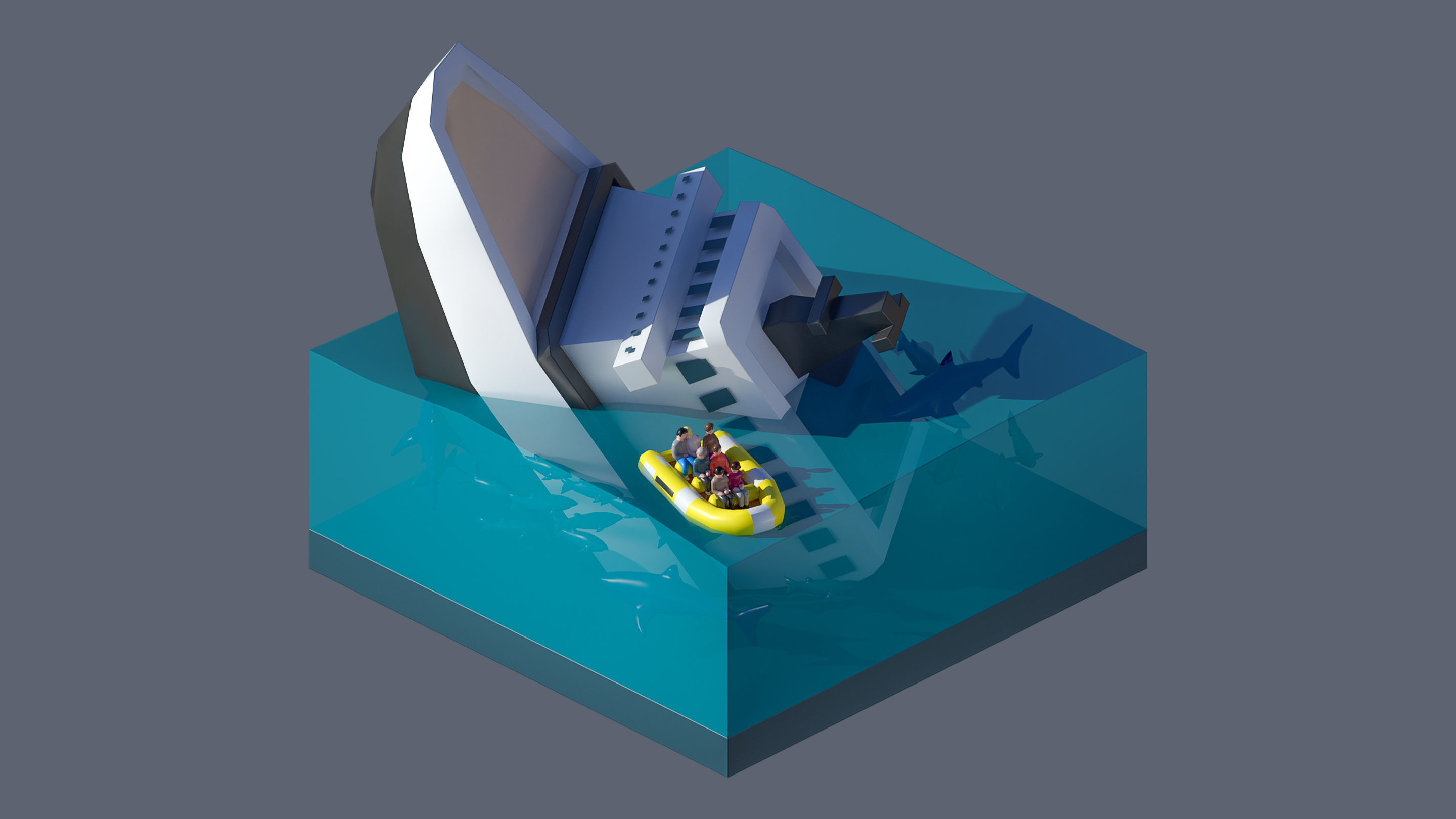 Worlds Casual Low-poly 3D model_52