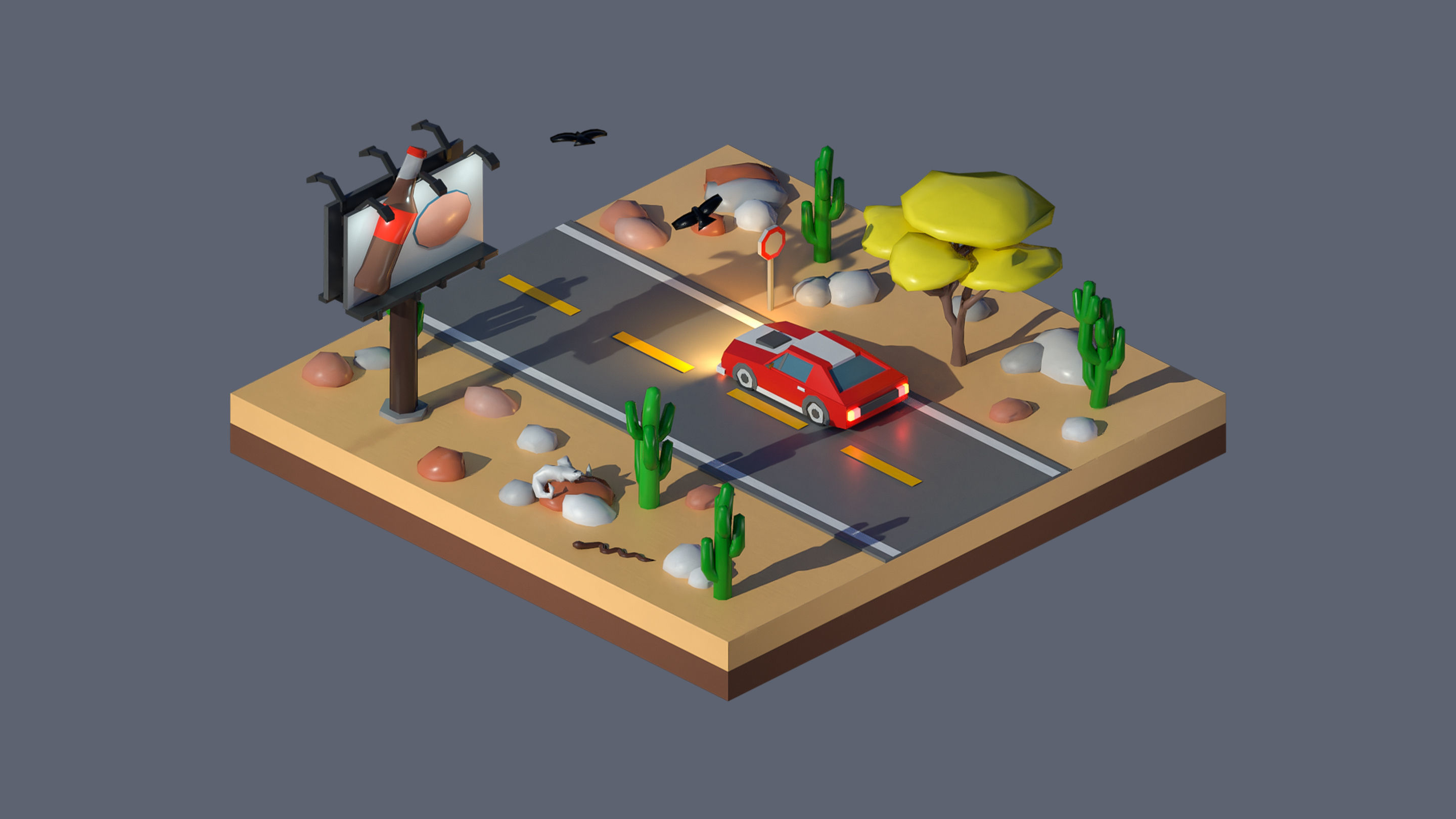 Worlds Casual Low-poly 3D model_39