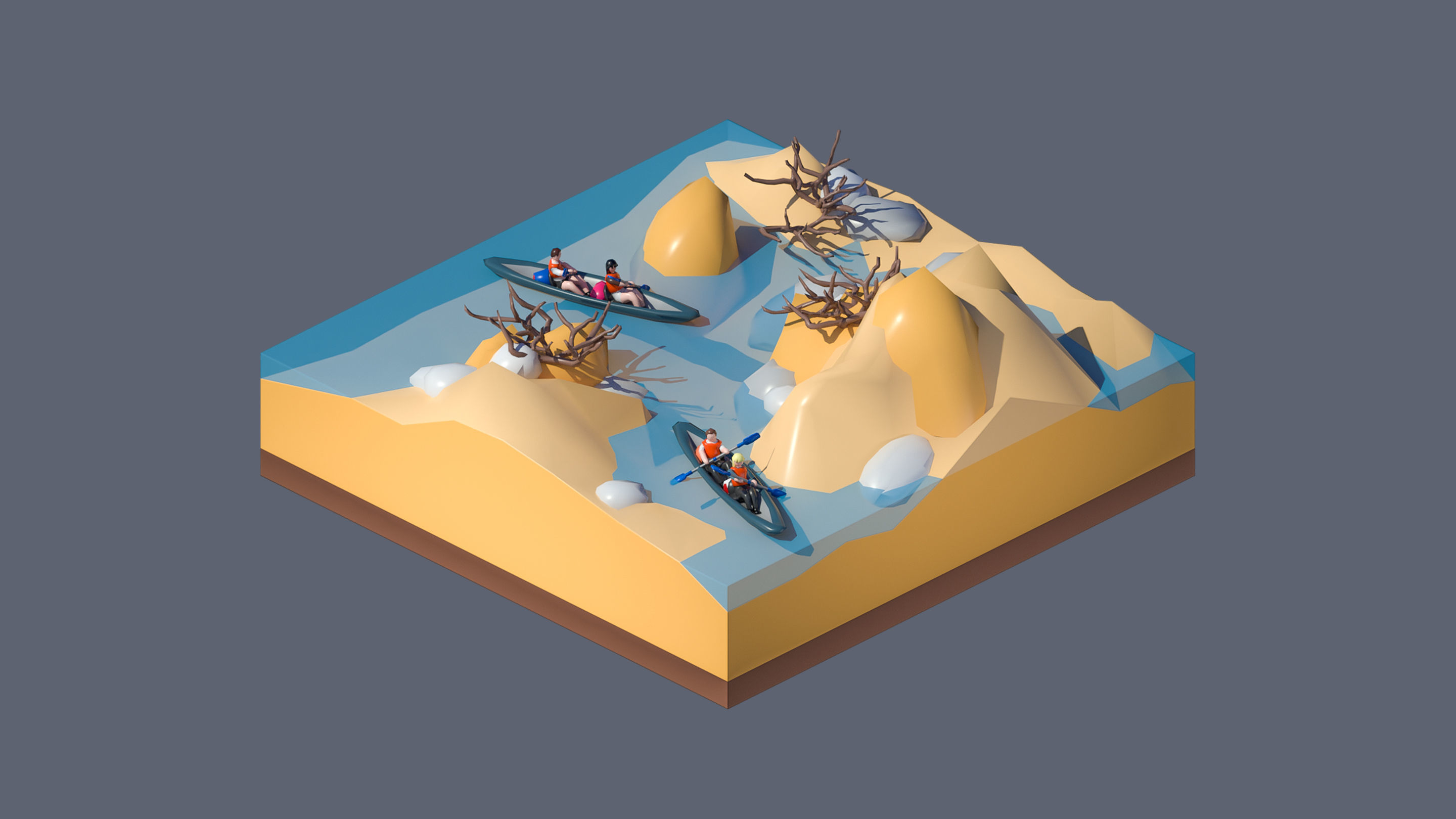 Worlds Casual Low-poly 3D model_57