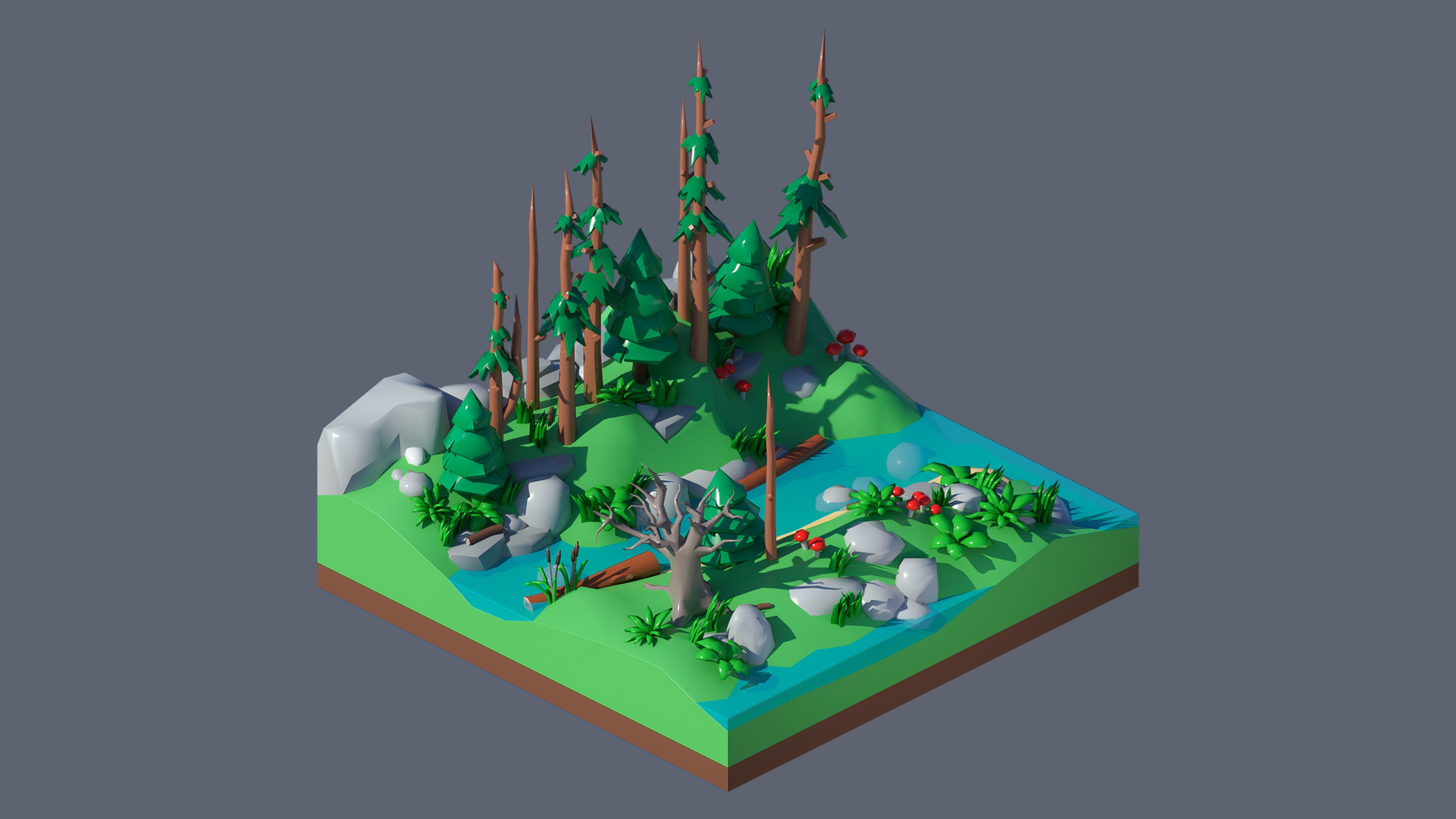Worlds Casual Low-poly 3D model_30