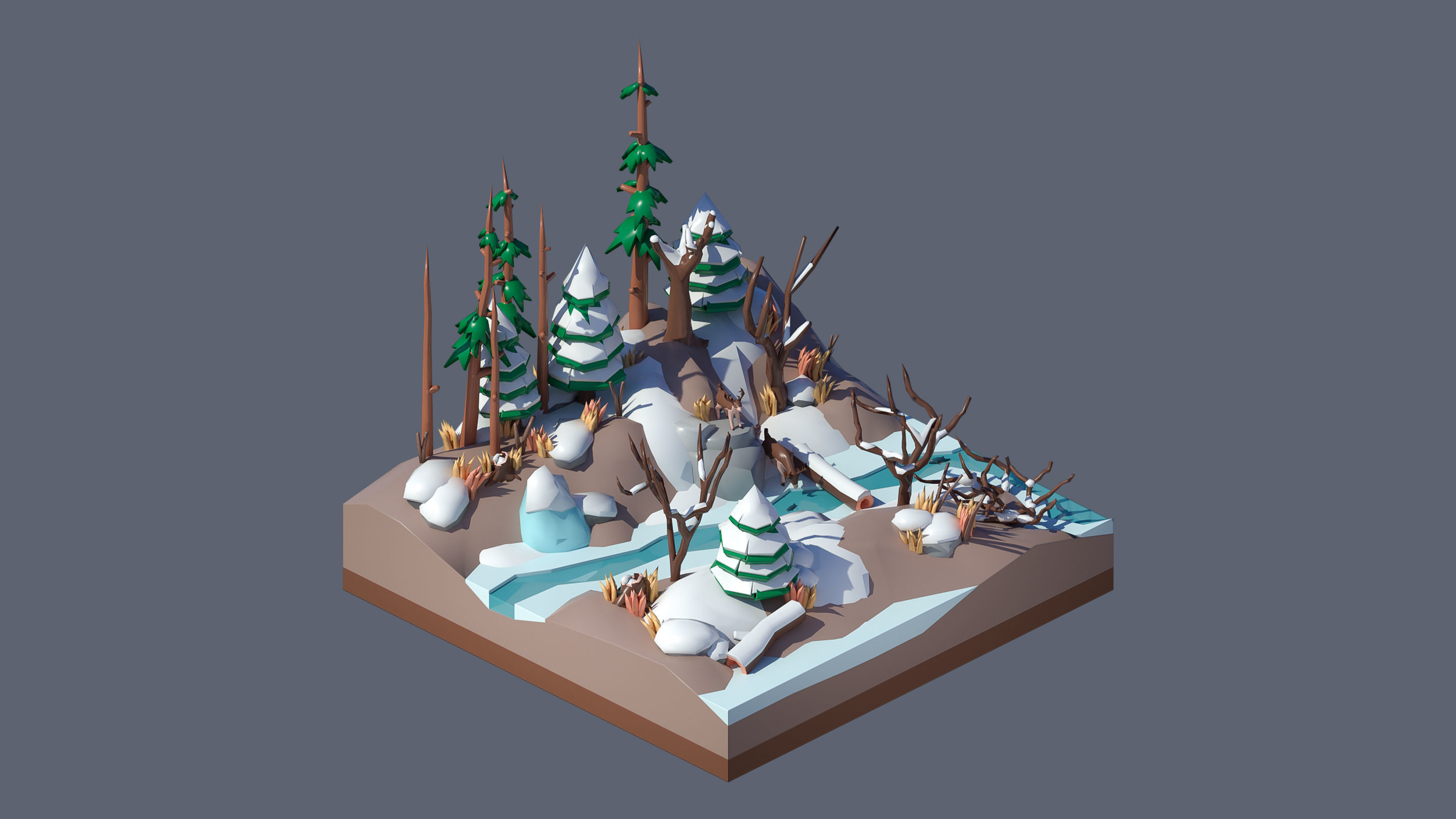 Worlds Casual Low-poly 3D model_58