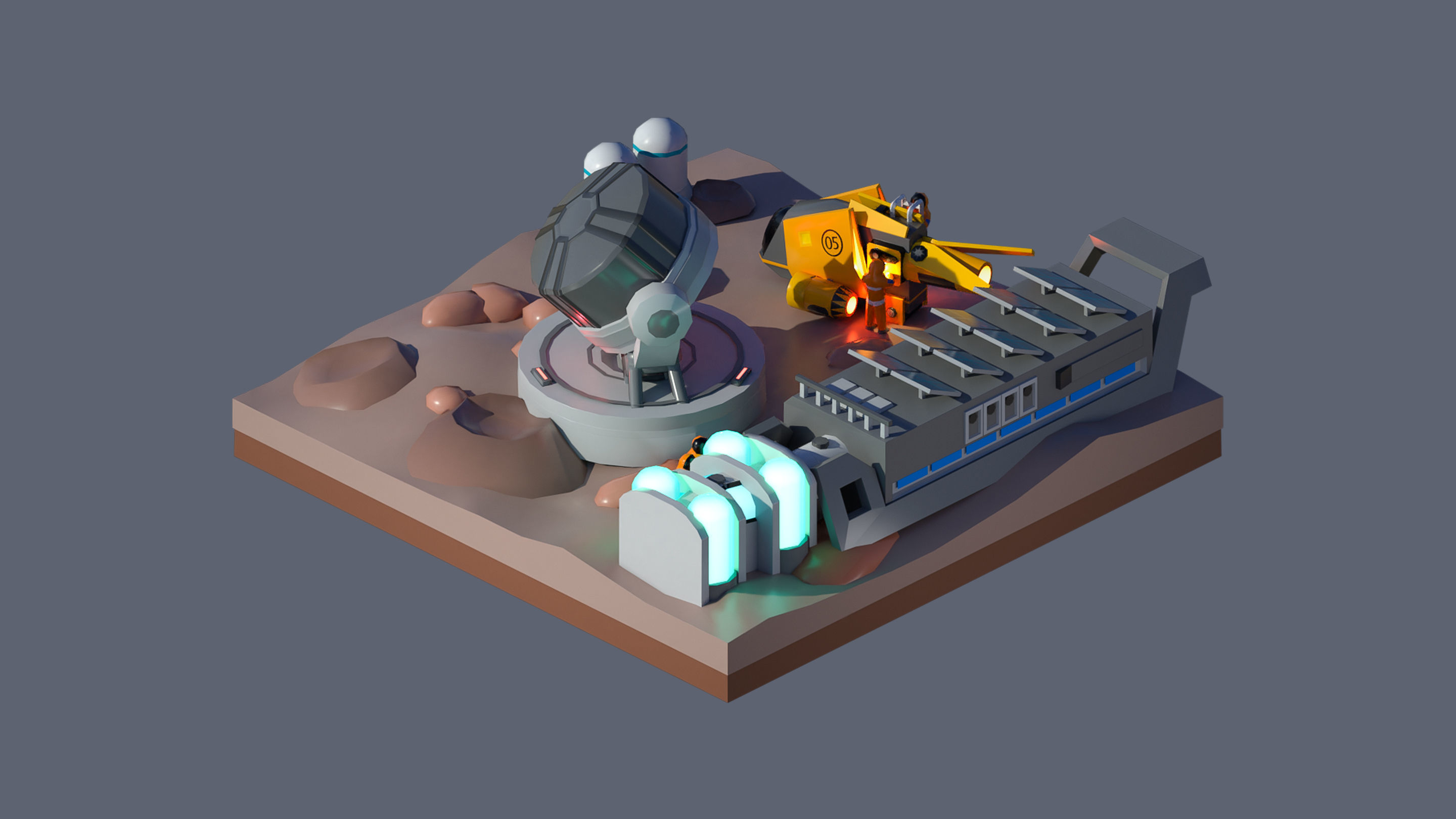 Worlds Casual Low-poly 3D model_38