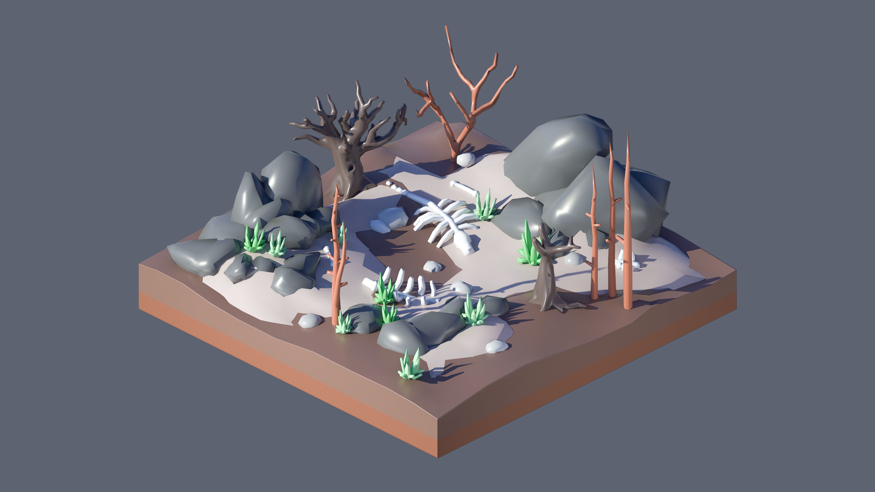 Worlds Casual Low-poly 3D model_46