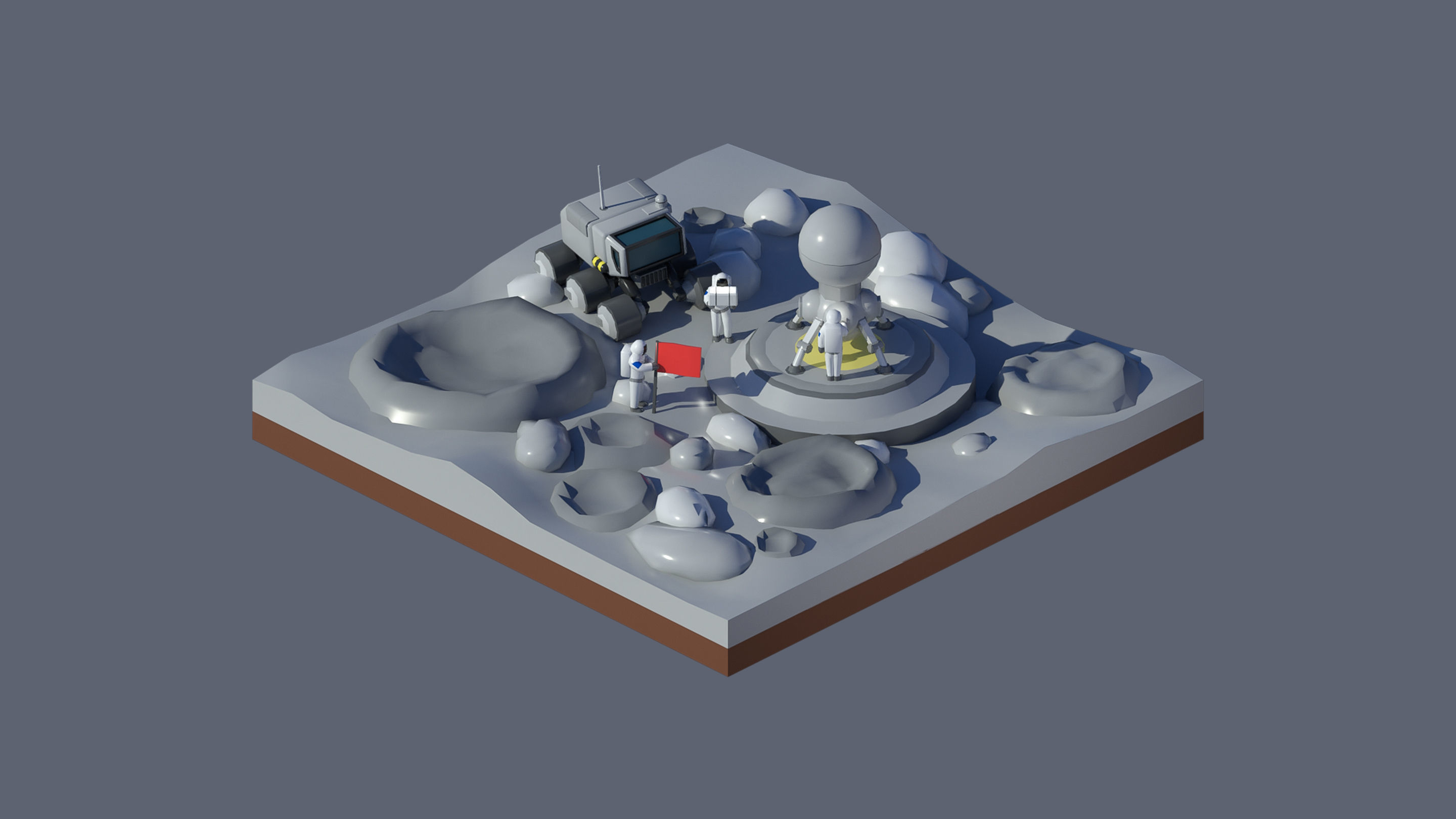 Worlds Casual Low-poly 3D model_27