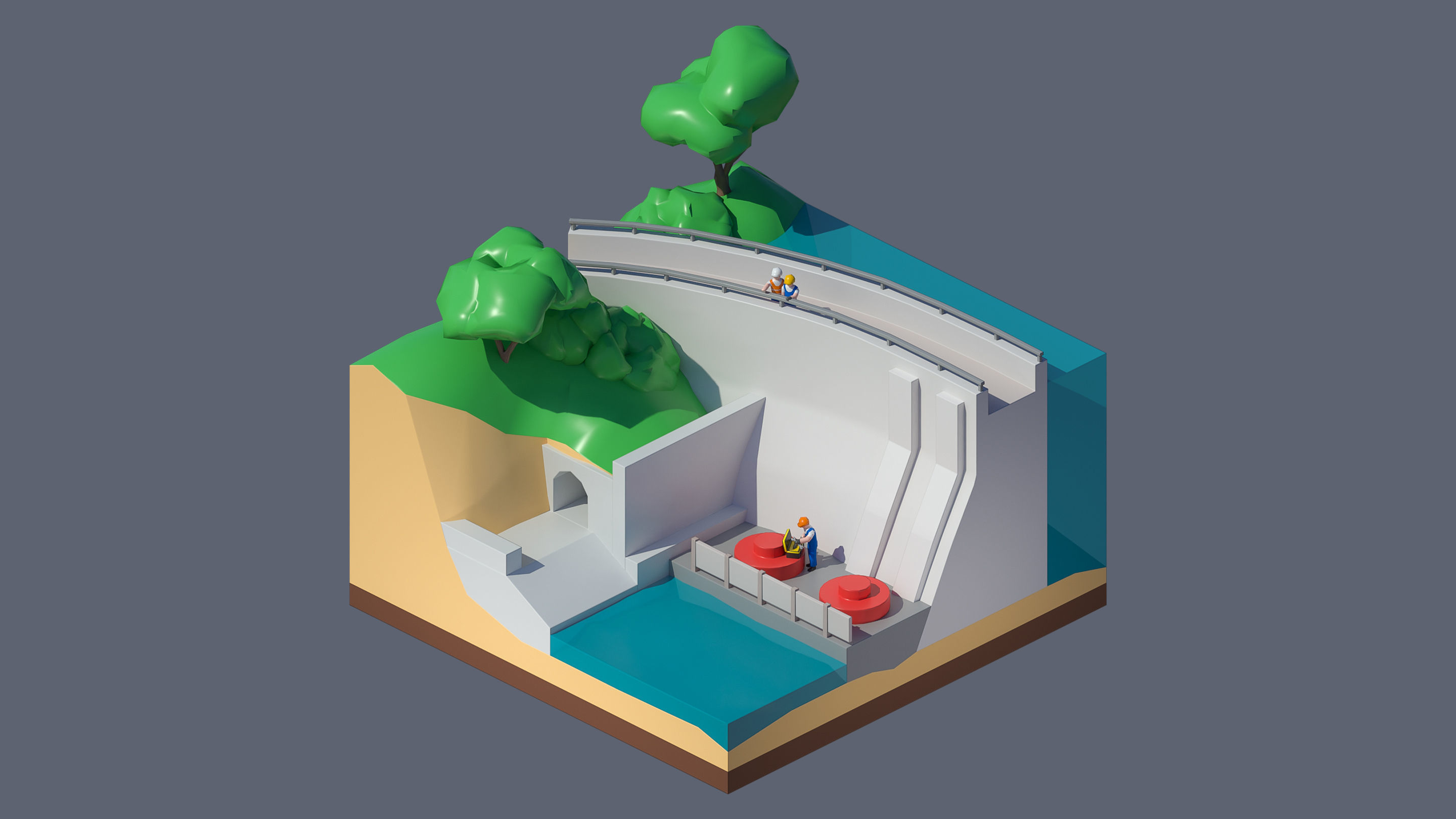 Worlds Casual Low-poly 3D model_100