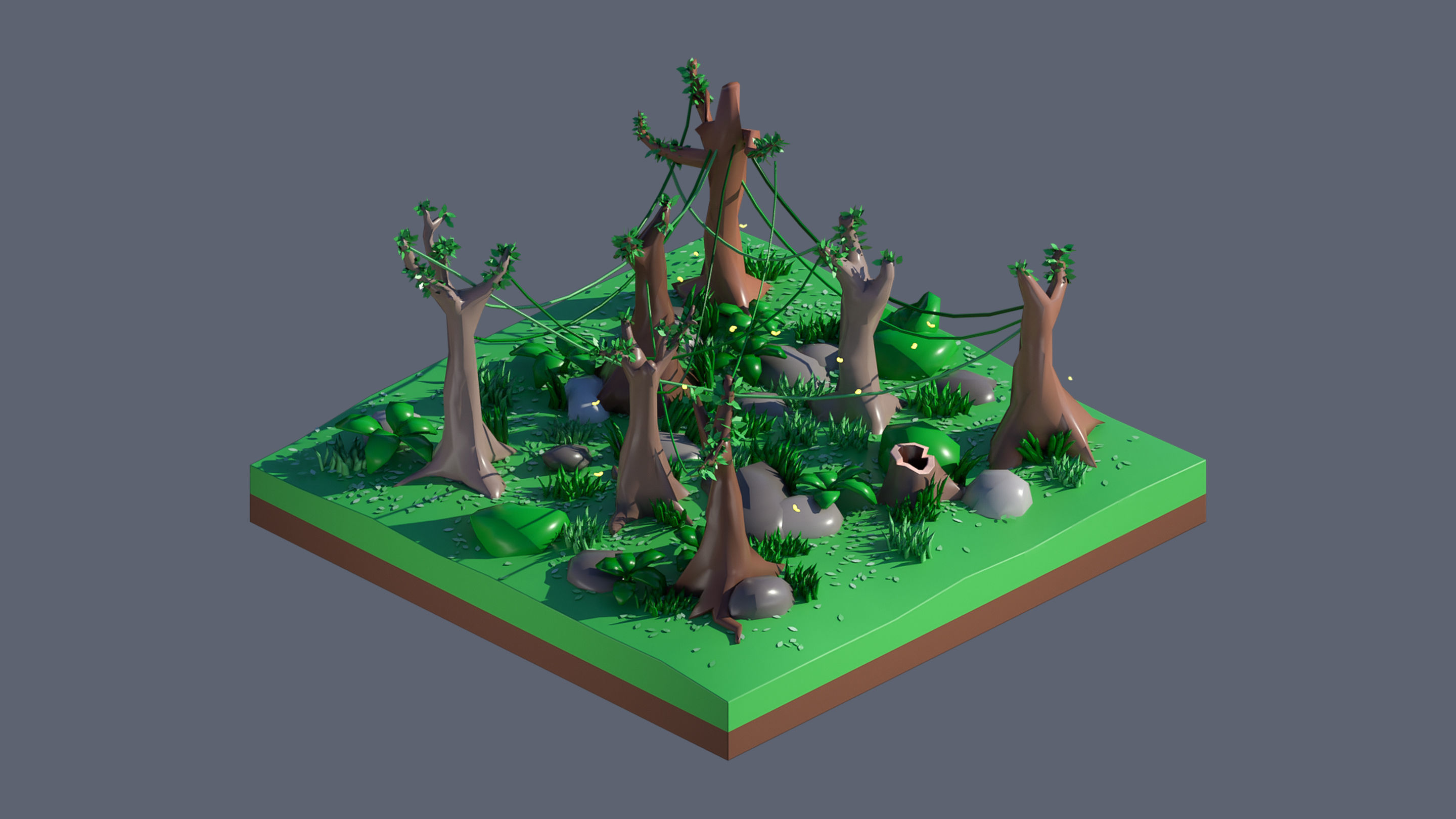 Worlds Casual Low-poly 3D model_91