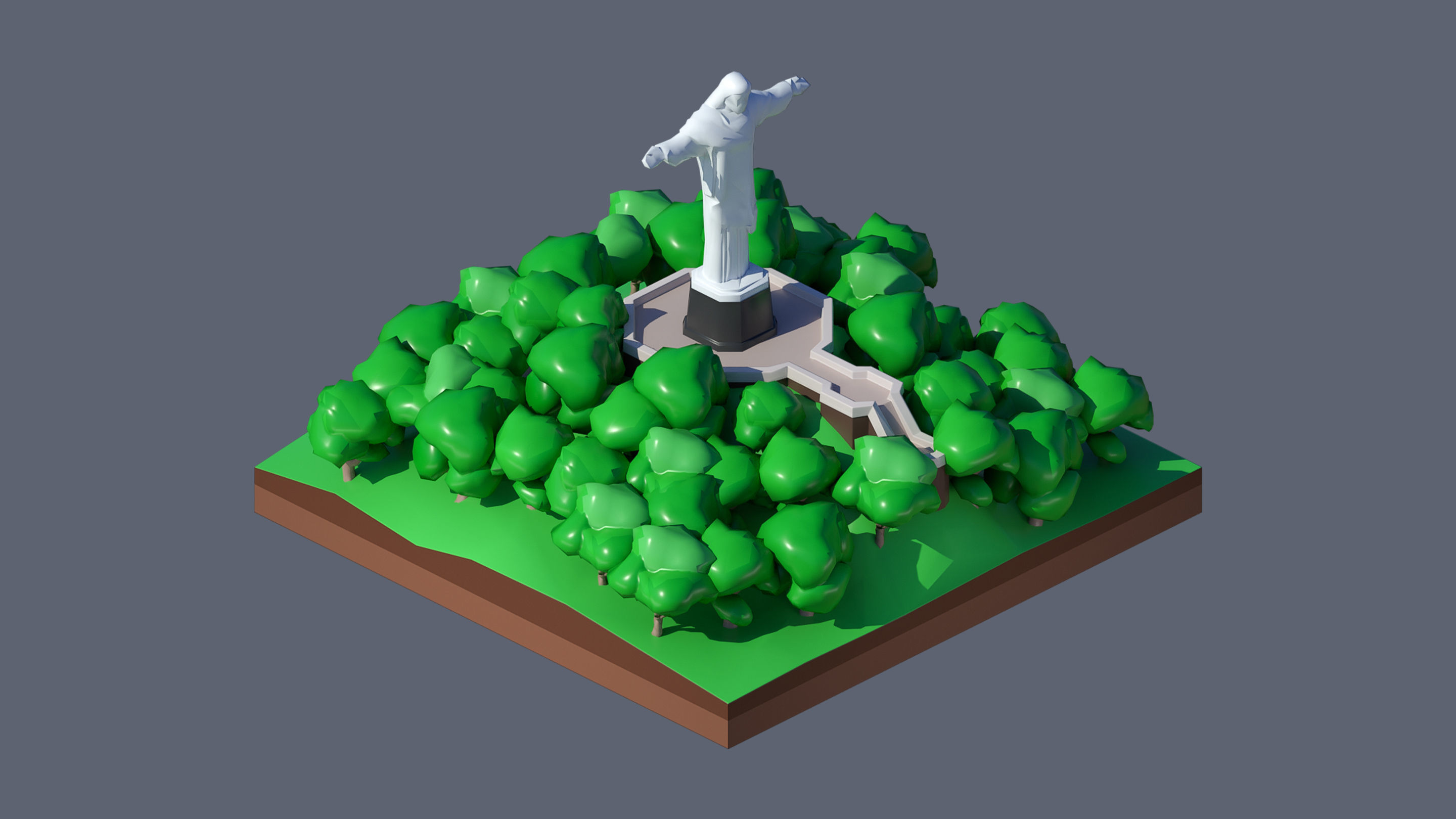 Worlds Casual Low-poly 3D model_77