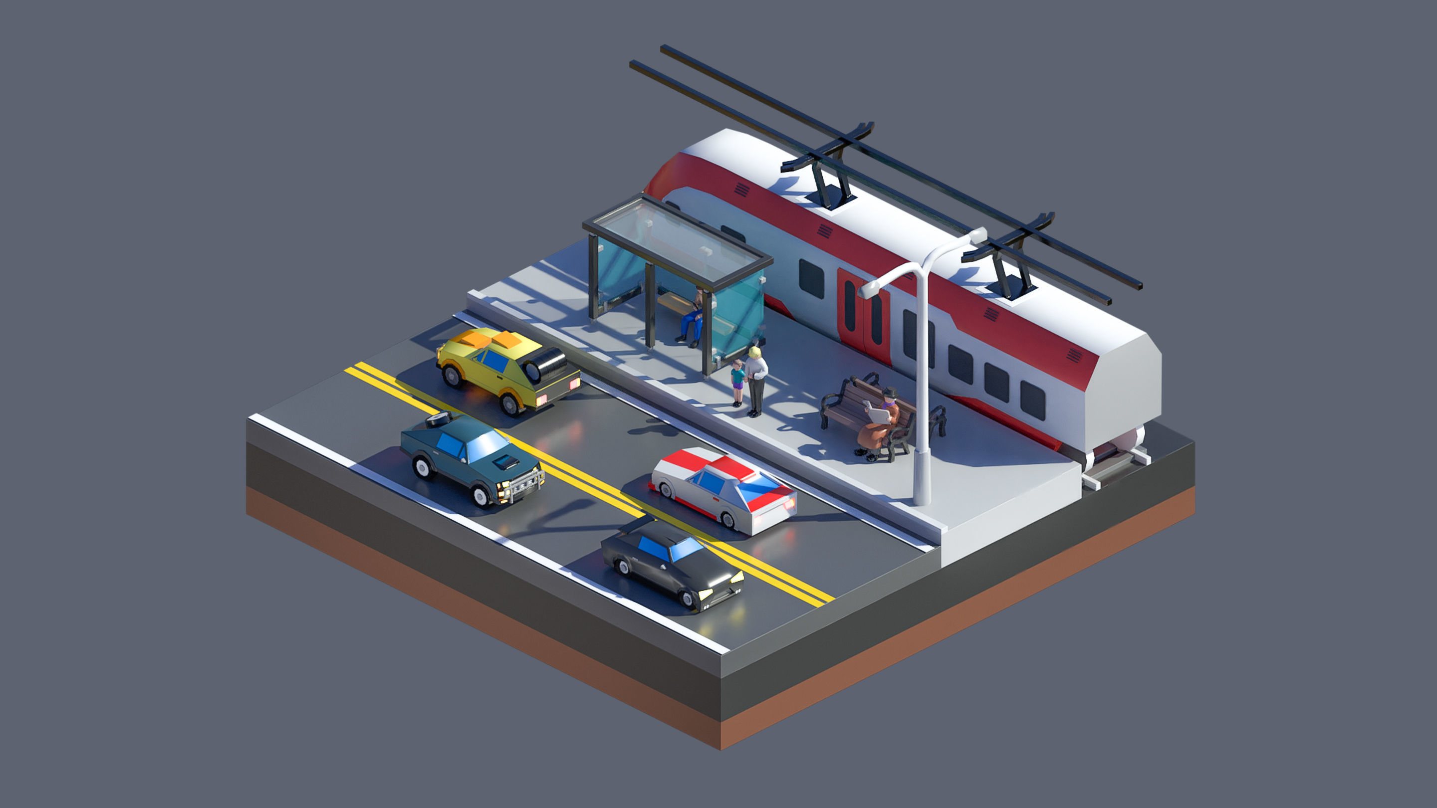 Worlds Casual Low-poly 3D model_44